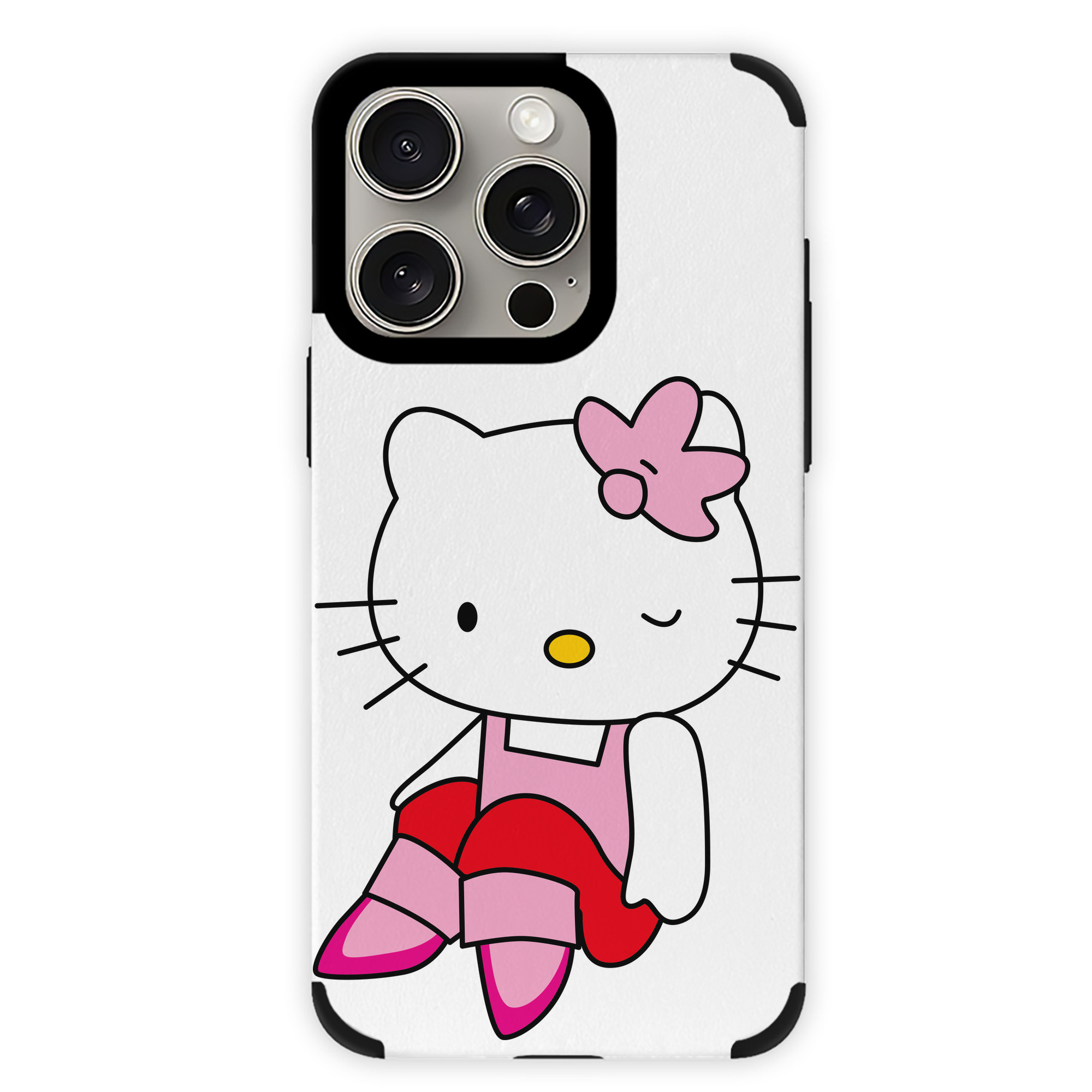 （画像用） Hello Kitty ハローキティ 【iPhone15ProMax対応】 PUレザー スマホケース 耐衝撃＆黄変防止