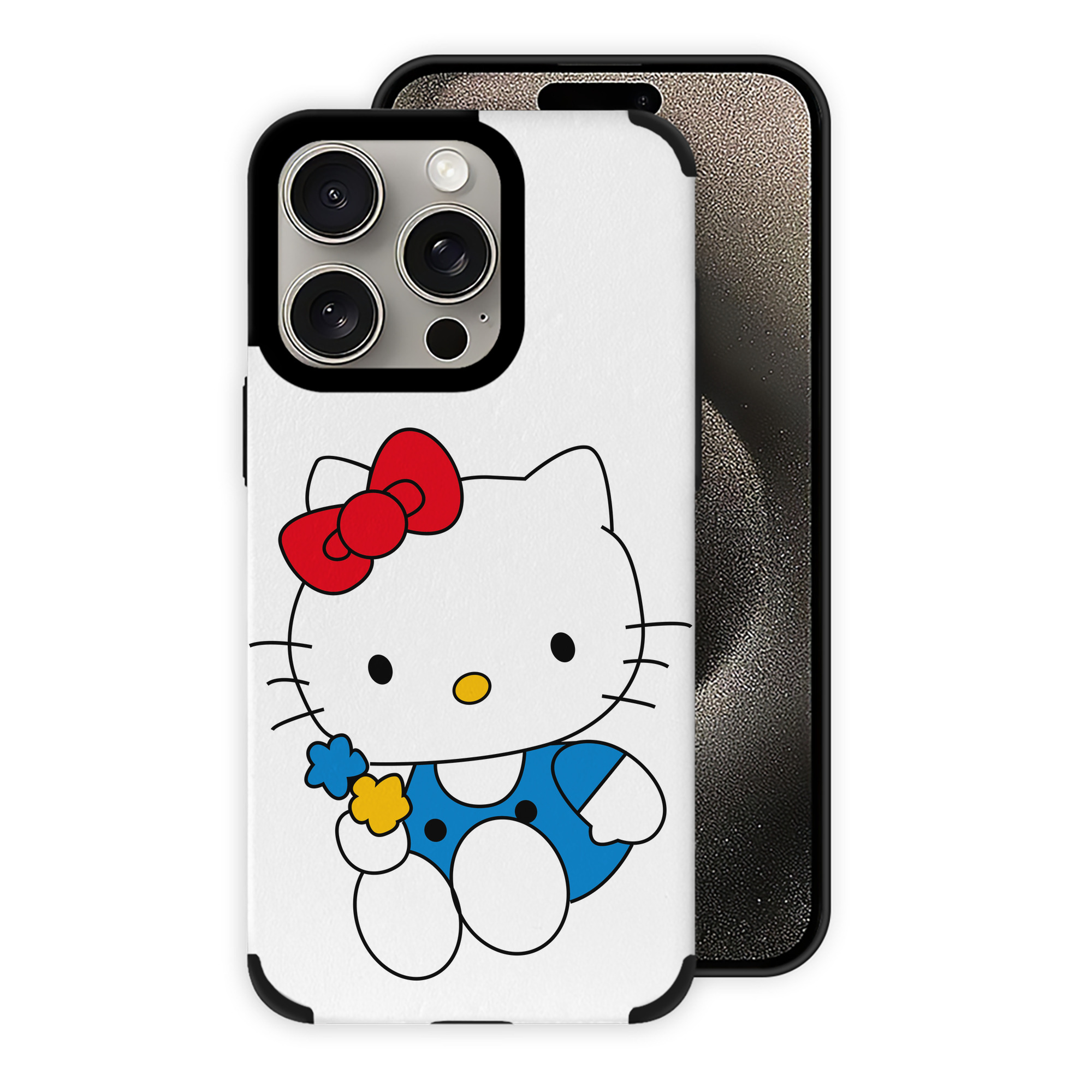 （画像用） Hello Kitty ハローキティ 【iPhone15ProMax対応】 PUレザー スマホケース 耐衝撃＆黄変防止