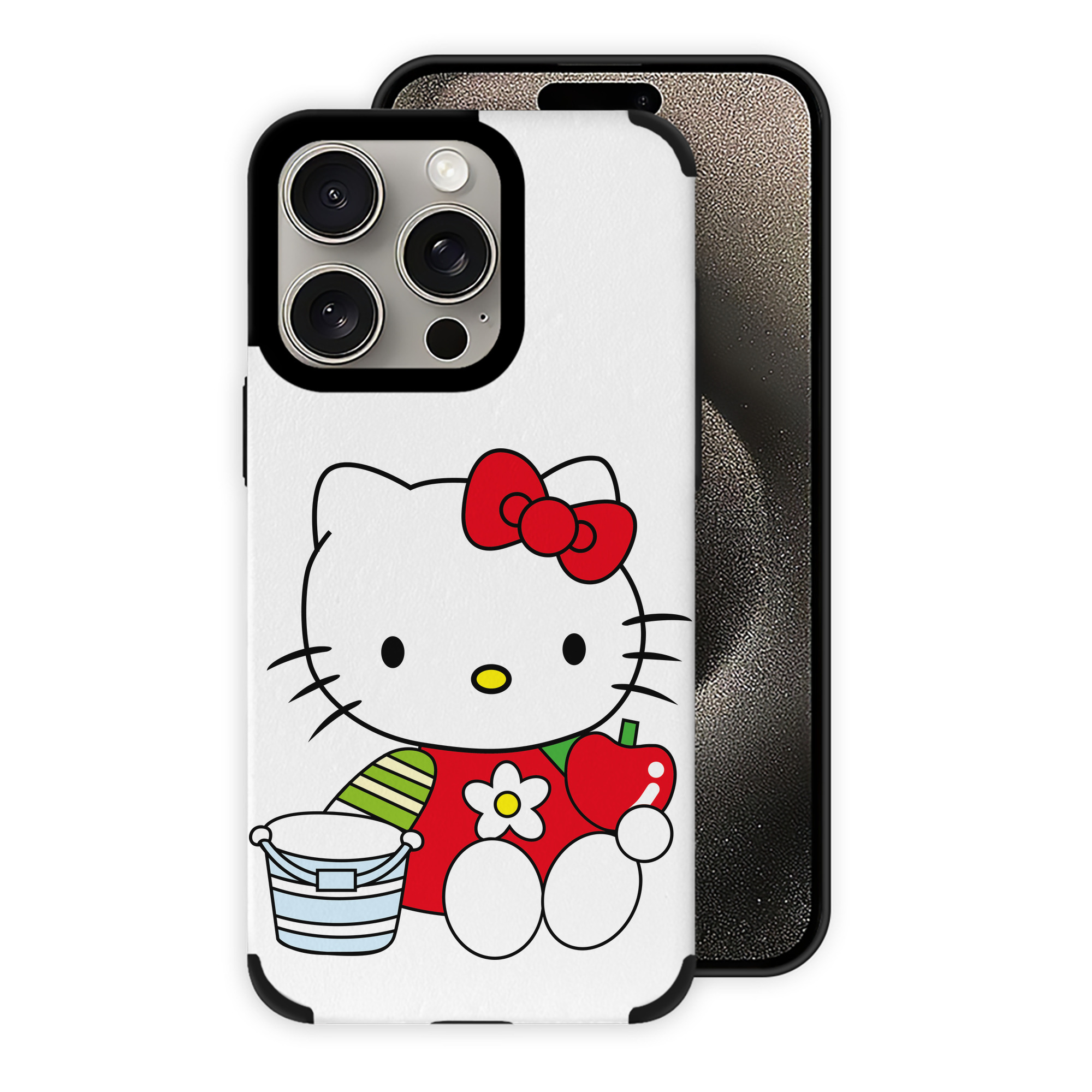 （画像用） Hello Kitty ハローキティ 【iPhone15ProMax対応】 PUレザー スマホケース 耐衝撃＆黄変防止