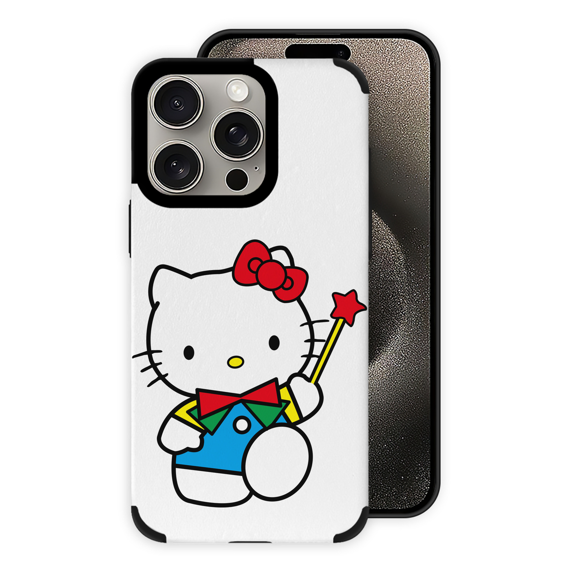 （画像用） Hello Kitty ハローキティ 【iPhone15ProMax対応】 PUレザー スマホケース 耐衝撃＆黄変防止