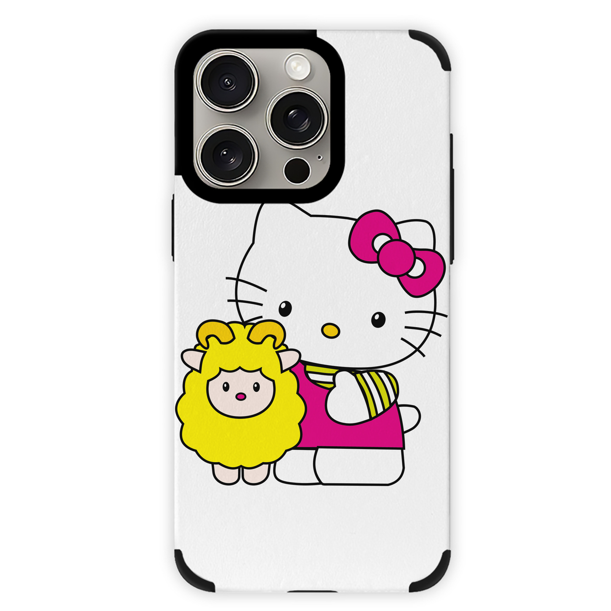 （画像用） Hello Kitty ハローキティ 【iPhone15ProMax対応】 PUレザー スマホケース 耐衝撃＆黄変防止