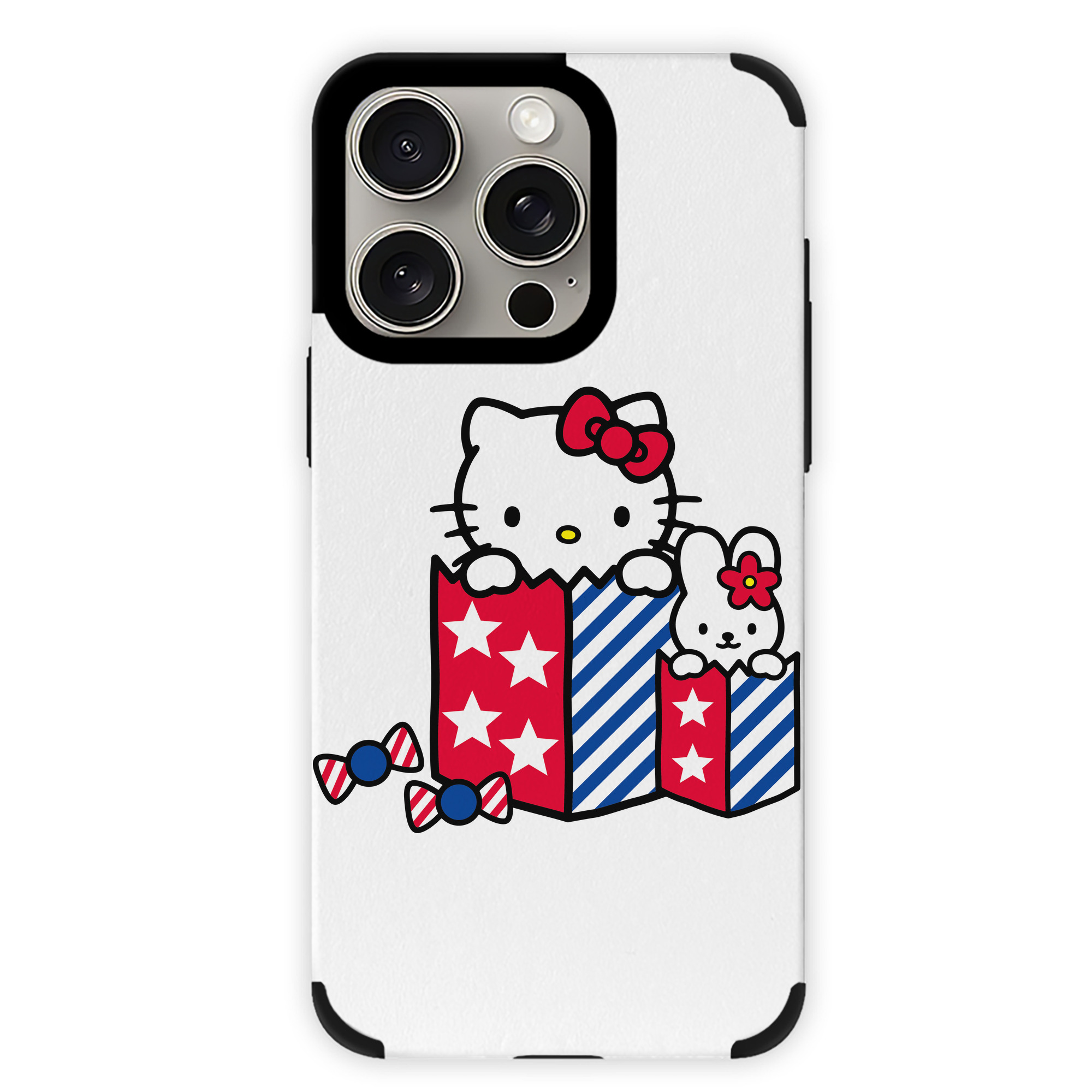 （画像用） Hello Kitty ハローキティ 【iPhone15ProMax対応】 PUレザー スマホケース 耐衝撃＆黄変防止