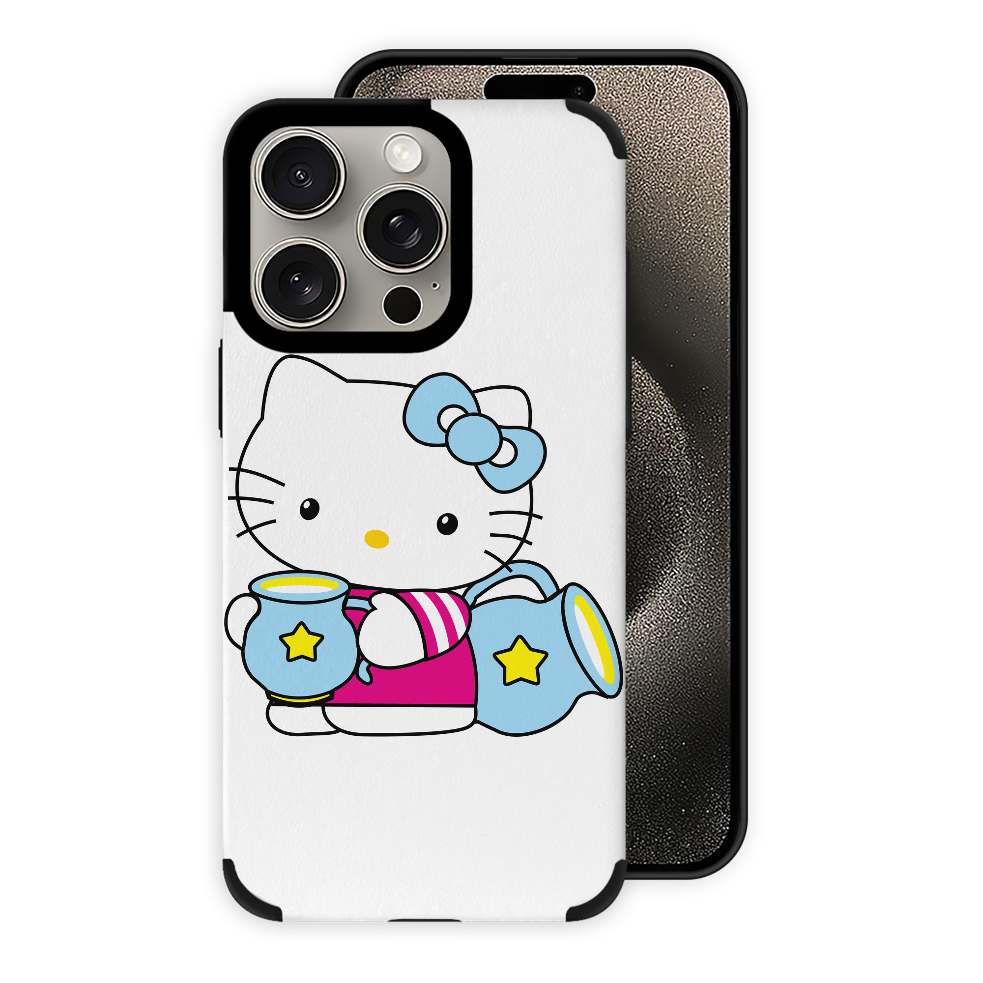 （画像用） Hello Kitty ハローキティ 【iPhone15ProMax対応】 PUレザー スマホケース 耐衝撃＆黄変防止