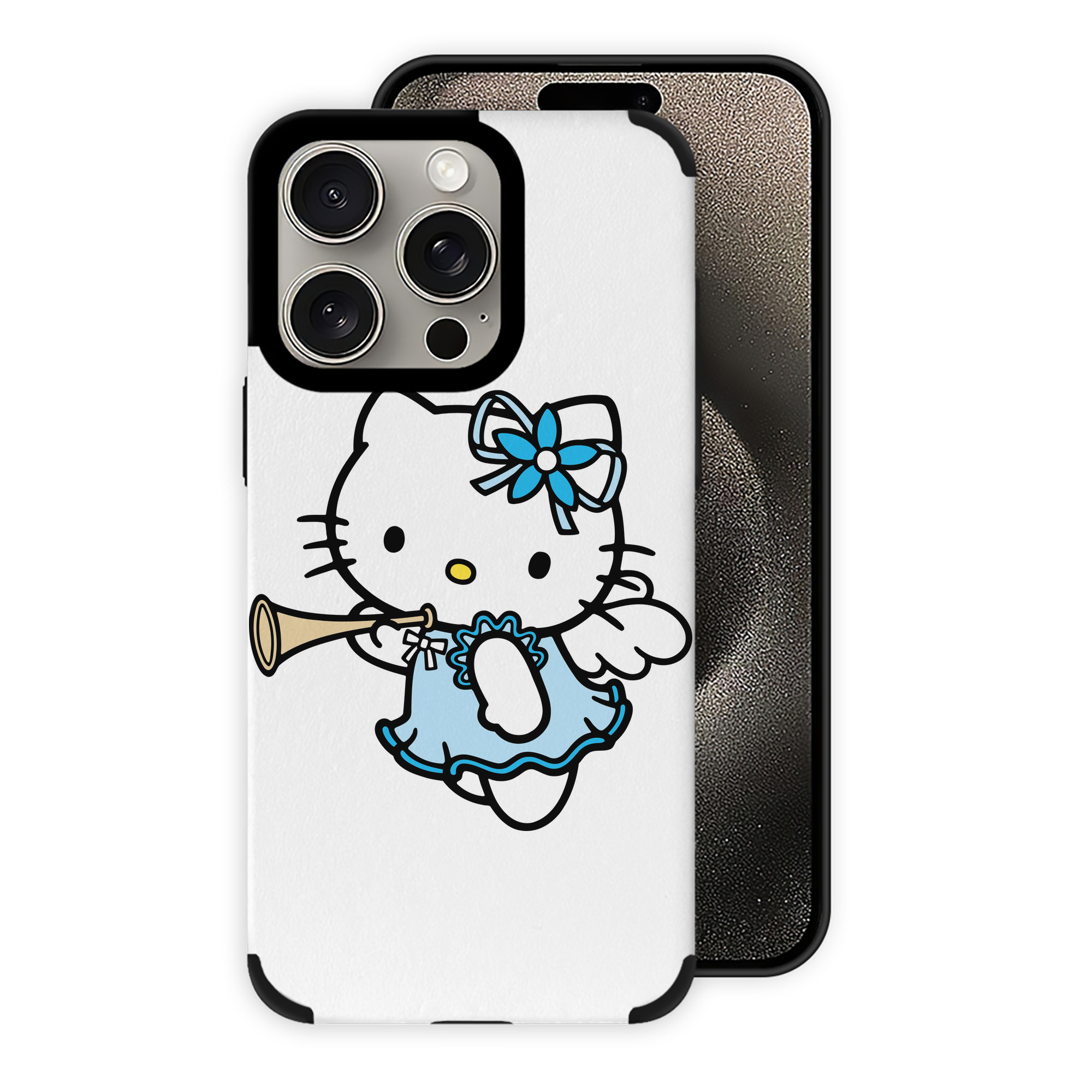 （画像用） Hello Kitty ハローキティ 【iPhone15ProMax対応】 PUレザー スマホケース 耐衝撃＆黄変防止
