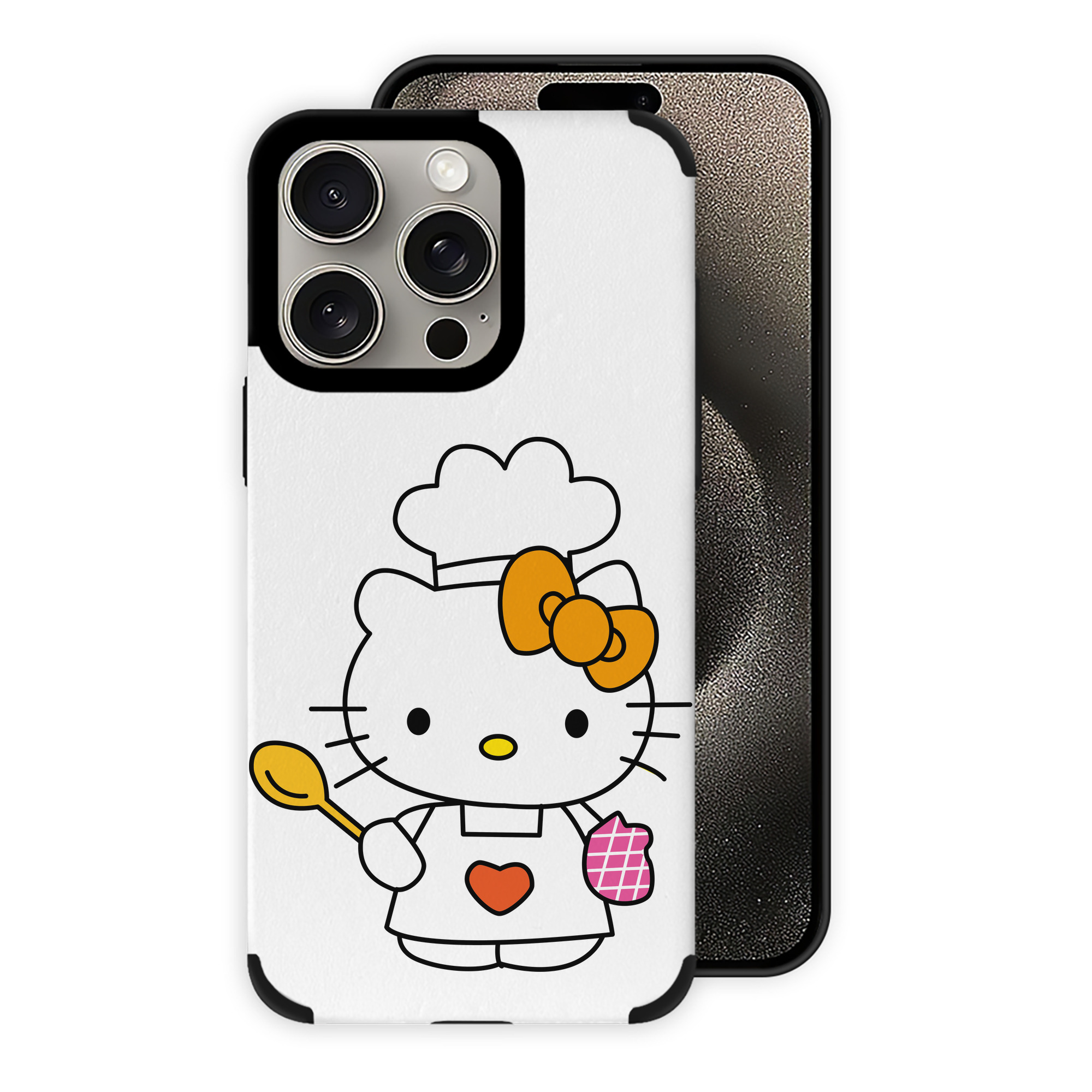 （画像用） Hello Kitty ハローキティ 【iPhone15ProMax対応】 PUレザー スマホケース 耐衝撃＆黄変防止