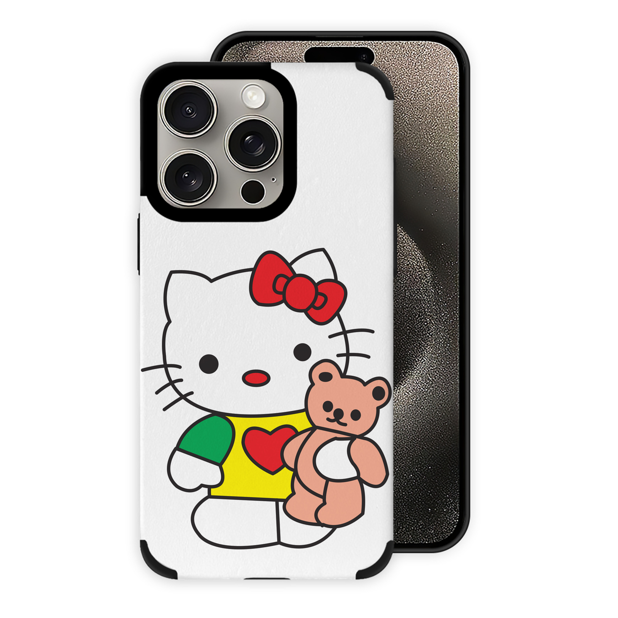 （画像用） Hello Kitty ハローキティ 【iPhone15ProMax対応】 PUレザー スマホケース 耐衝撃＆黄変防止