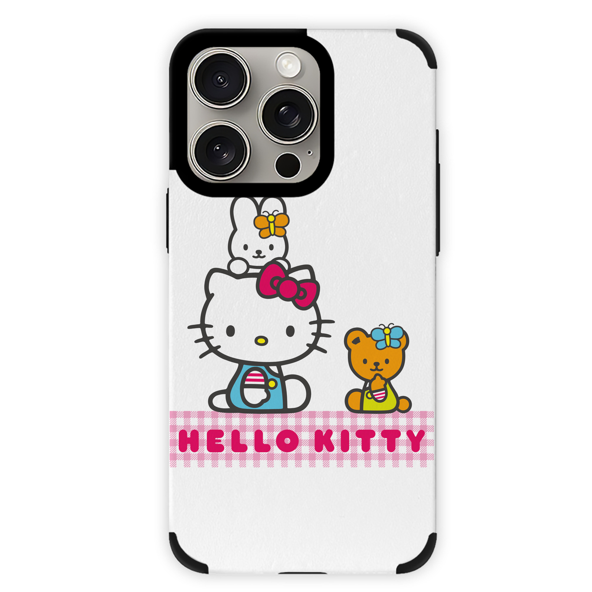 （画像用） Hello Kitty ハローキティ 【iPhone15ProMax対応】 PUレザー スマホケース 耐衝撃＆黄変防止