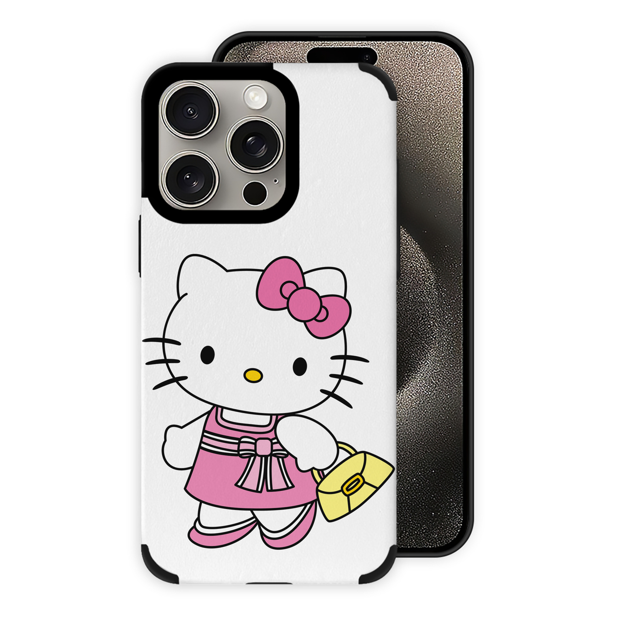 （画像用） Hello Kitty ハローキティ 【iPhone15ProMax対応】 PUレザー スマホケース 耐衝撃＆黄変防止