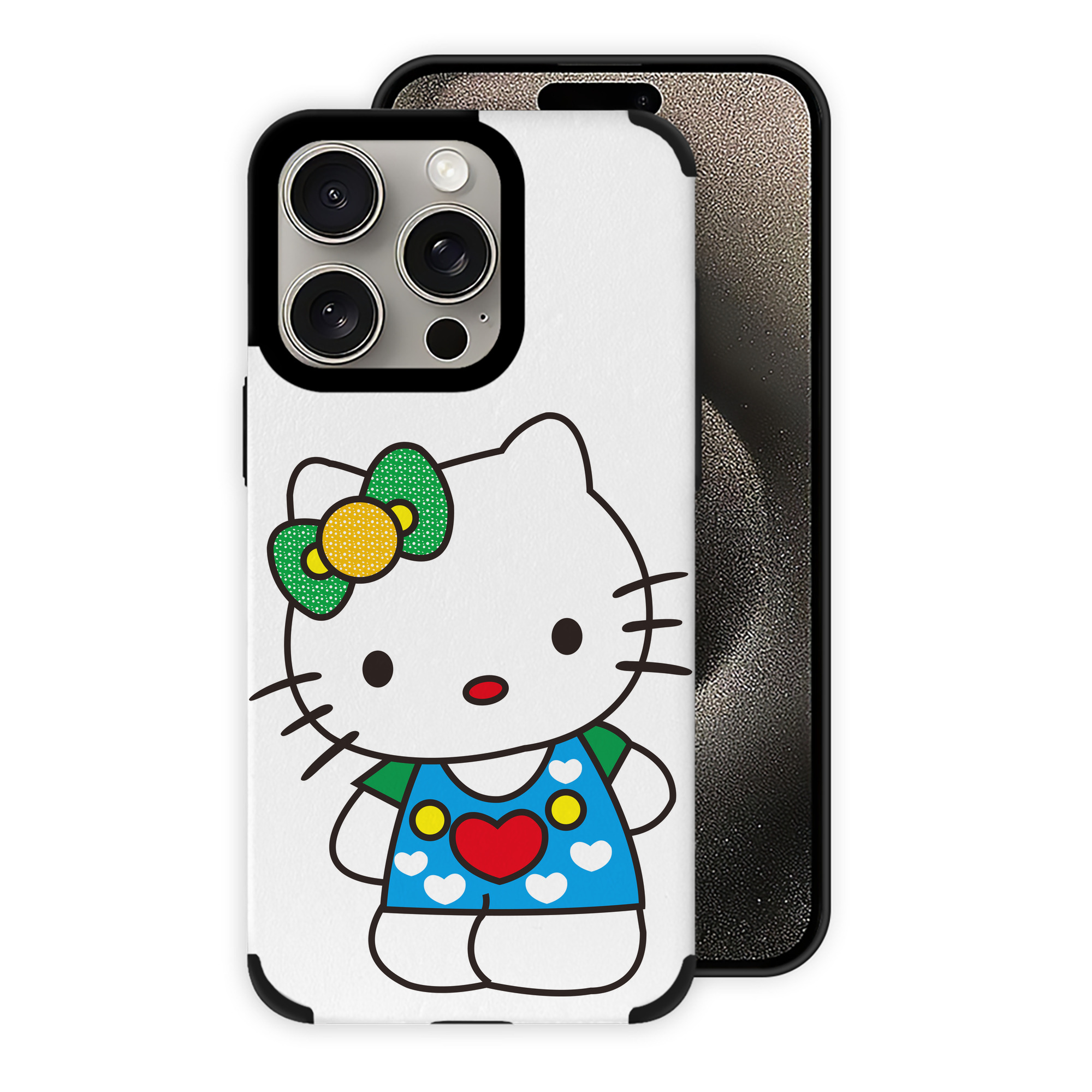 （画像用） Hello Kitty ハローキティ 【iPhone15ProMax対応】 PUレザー スマホケース 耐衝撃＆黄変防止
