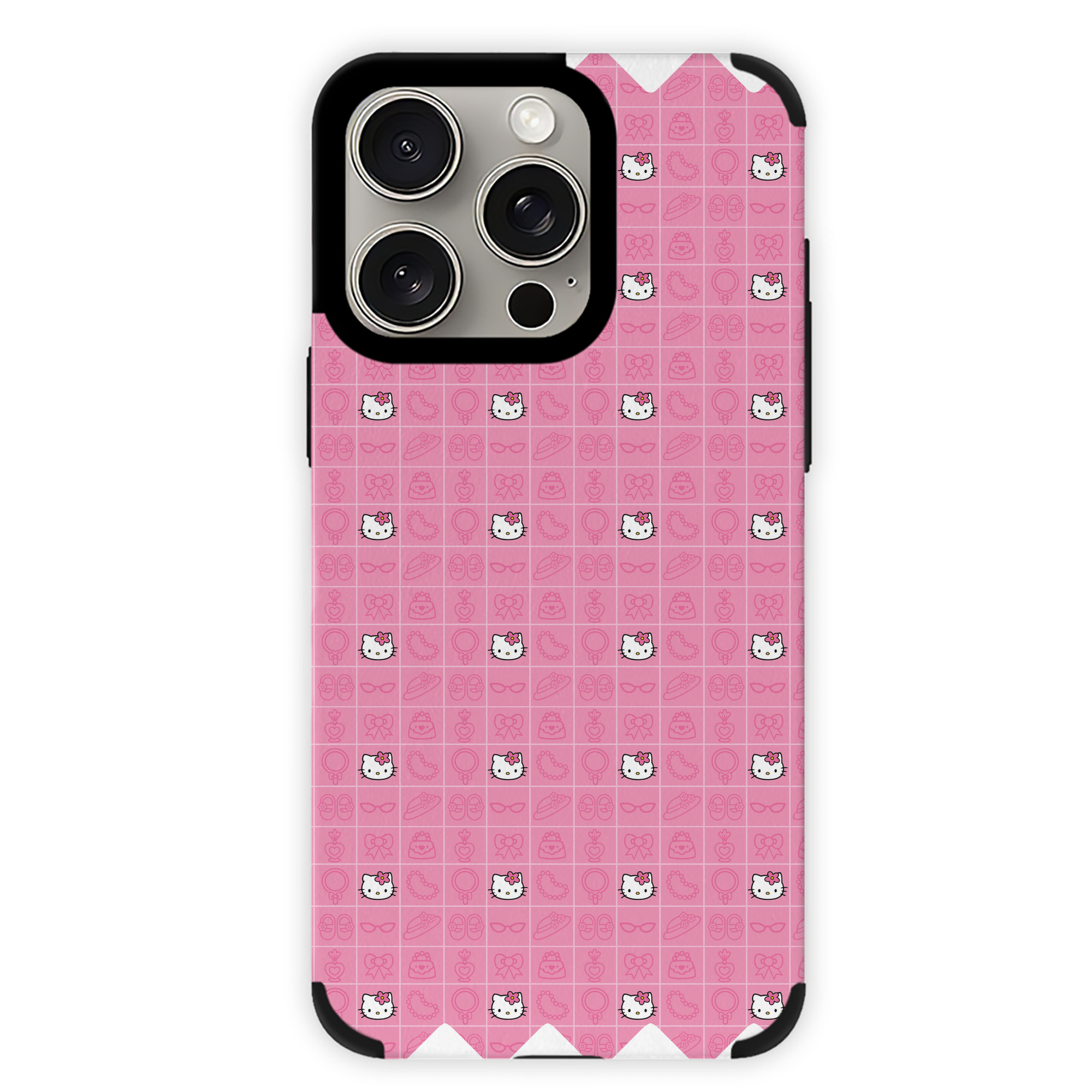 （画像用） Hello Kitty ハローキティ 【iPhone15ProMax対応】 PUレザー スマホケース 耐衝撃＆黄変防止