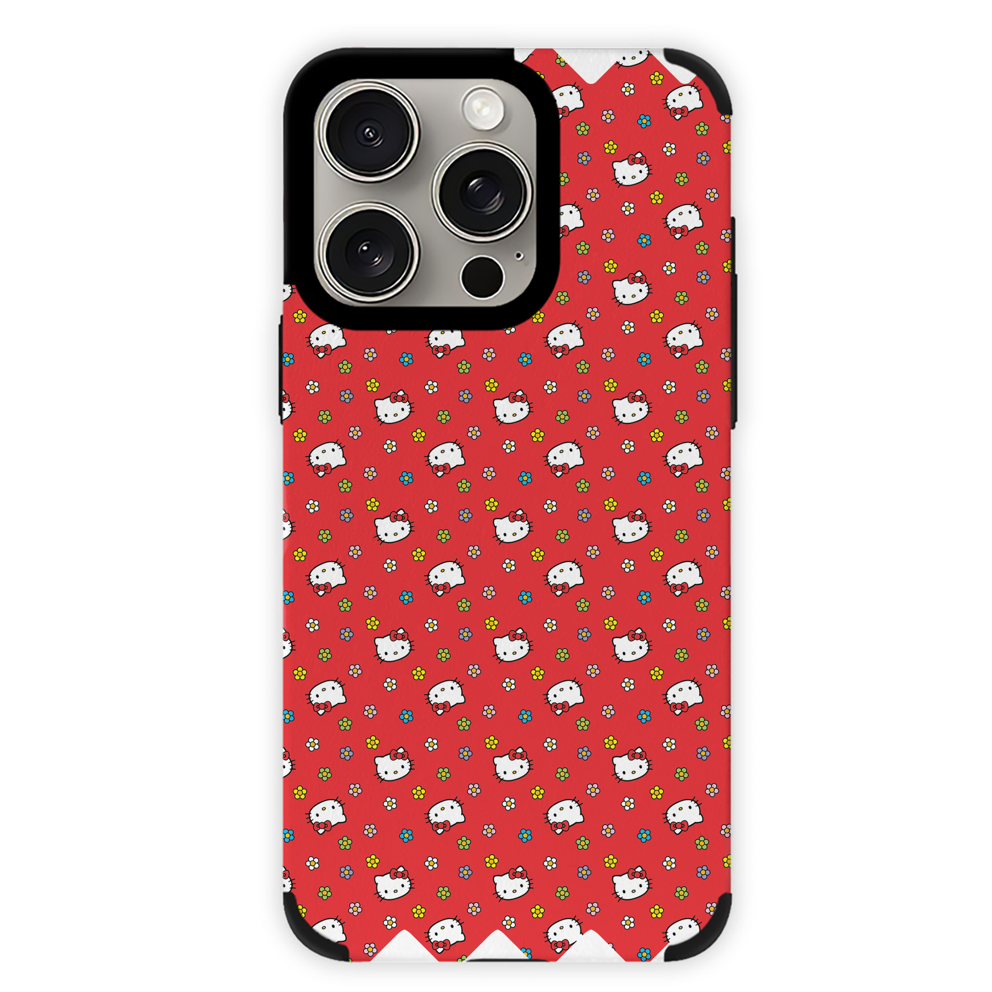 （画像用） Hello Kitty ハローキティ 【iPhone15ProMax対応】 PUレザー スマホケース 耐衝撃＆黄変防止