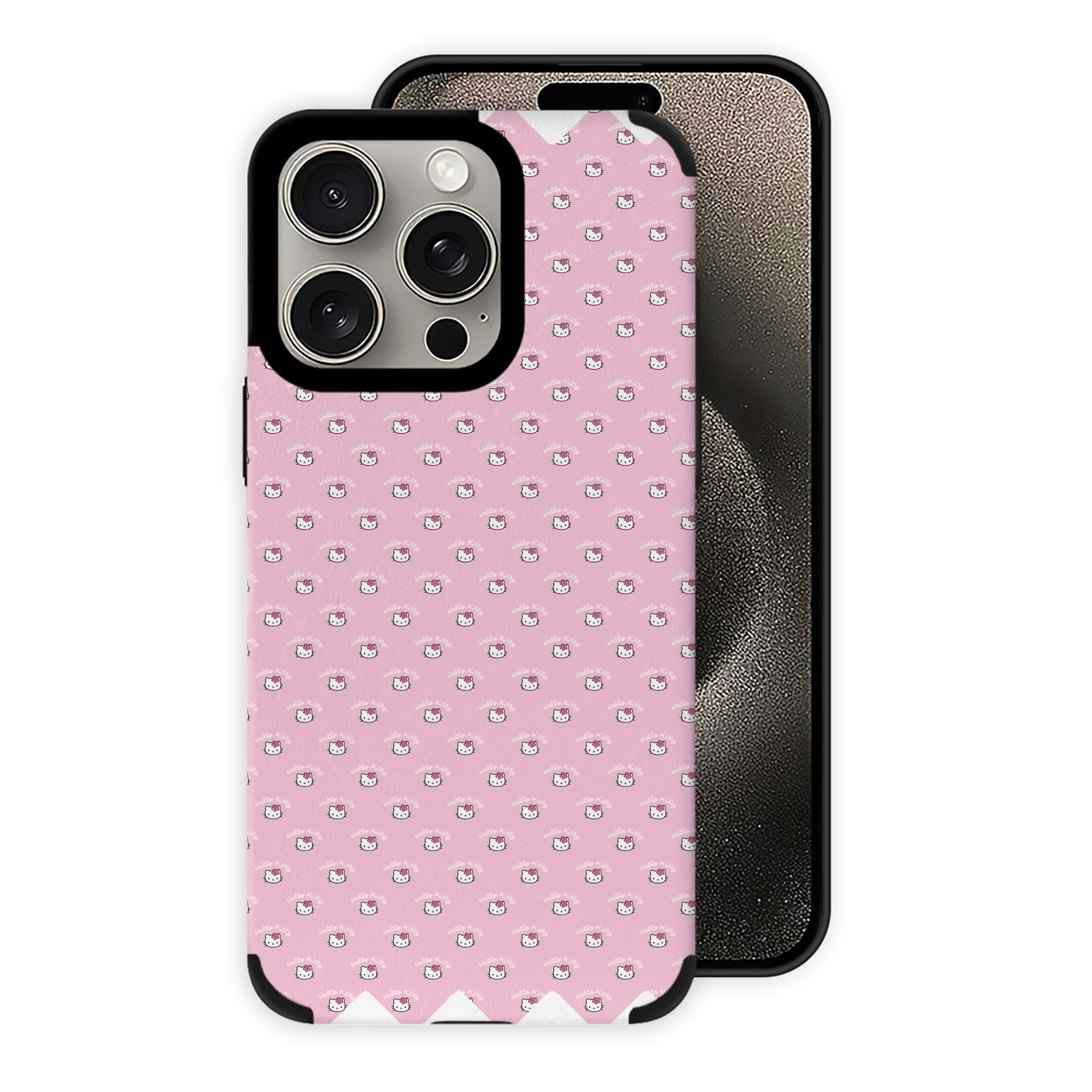 （画像用） Hello Kitty ハローキティ 【iPhone15ProMax対応】 PUレザー スマホケース 耐衝撃＆黄変防止
