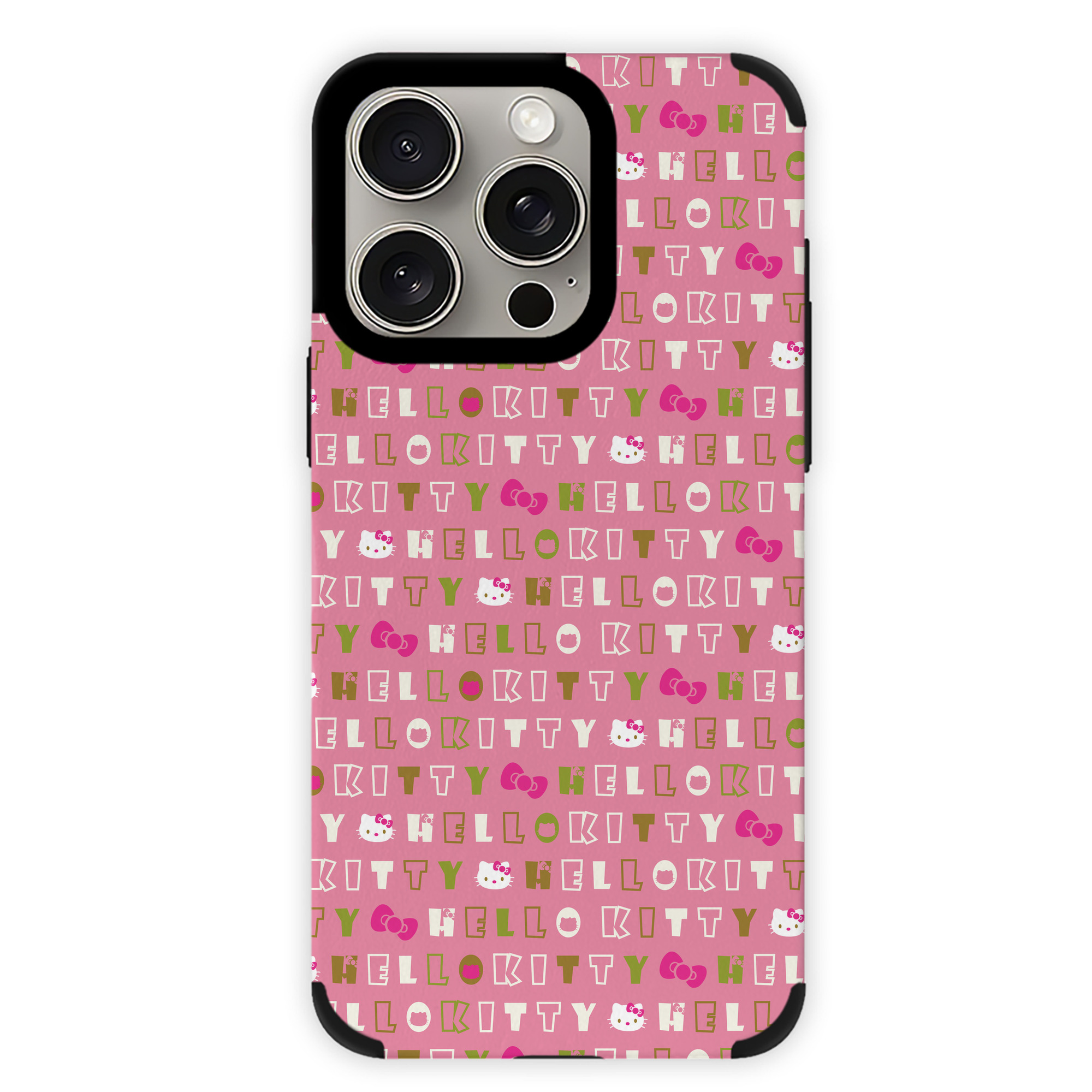 （画像用） Hello Kitty ハローキティ 【iPhone15ProMax対応】 PUレザー スマホケース 耐衝撃＆黄変防止