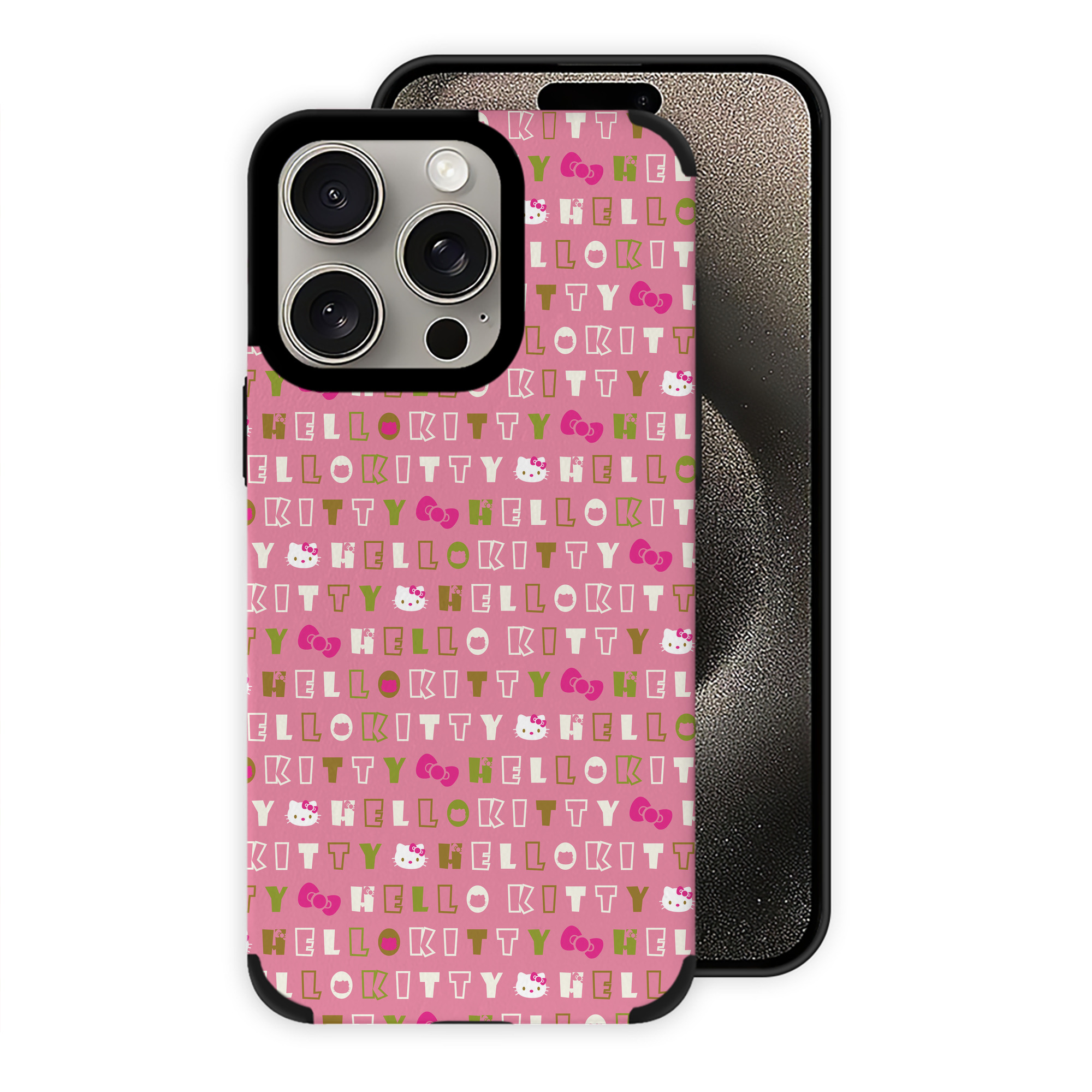 （画像用） Hello Kitty ハローキティ 【iPhone15ProMax対応】 PUレザー スマホケース 耐衝撃＆黄変防止