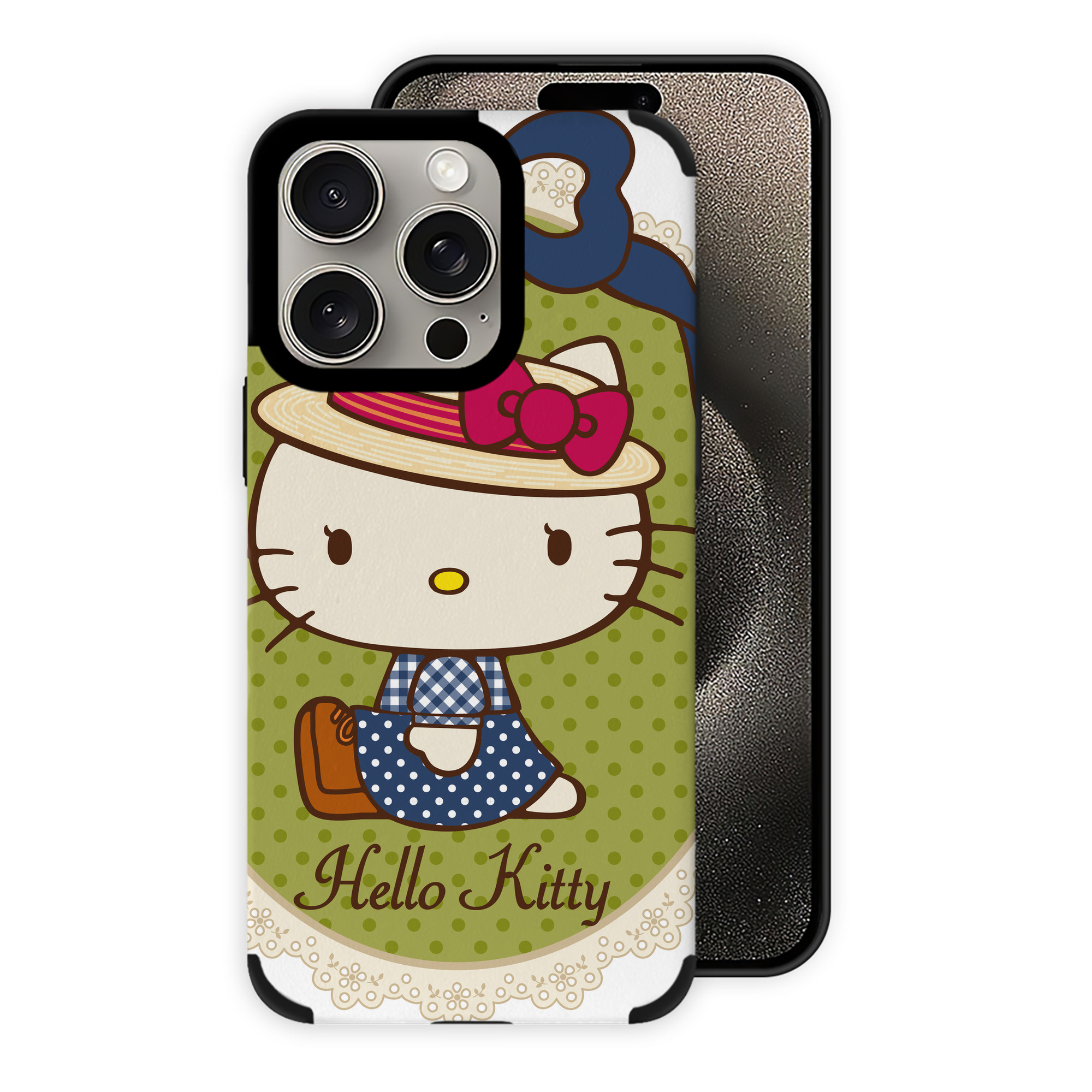 （画像用） Hello Kitty ハローキティ 【iPhone15ProMax対応】 PUレザー スマホケース 耐衝撃＆黄変防止