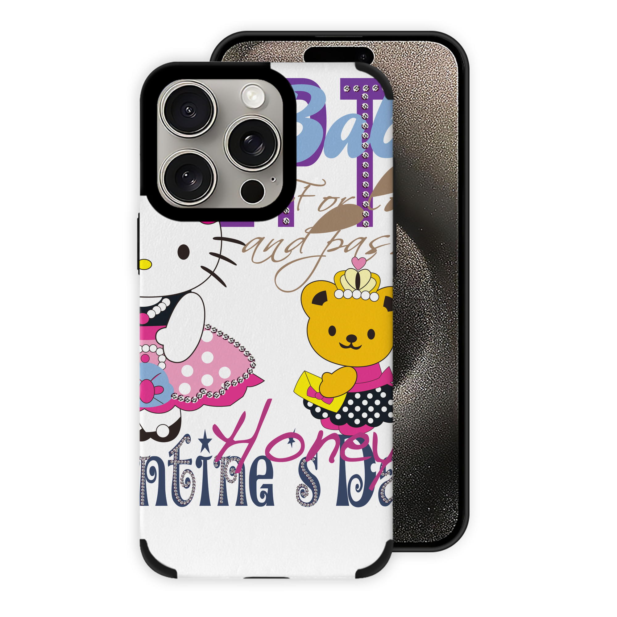 （画像用） Hello Kitty ハローキティ 【iPhone15ProMax対応】 PUレザー スマホケース 耐衝撃＆黄変防止