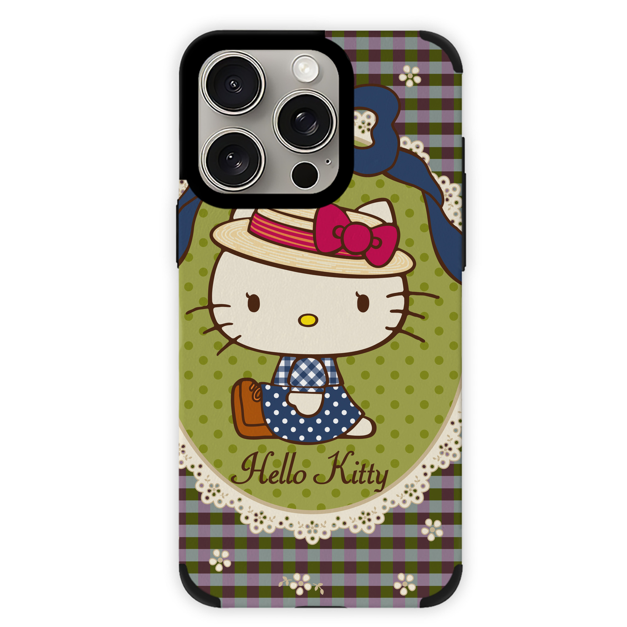 （画像用） Hello Kitty ハローキティ 【iPhone15ProMax対応】 PUレザー スマホケース 耐衝撃＆黄変防止