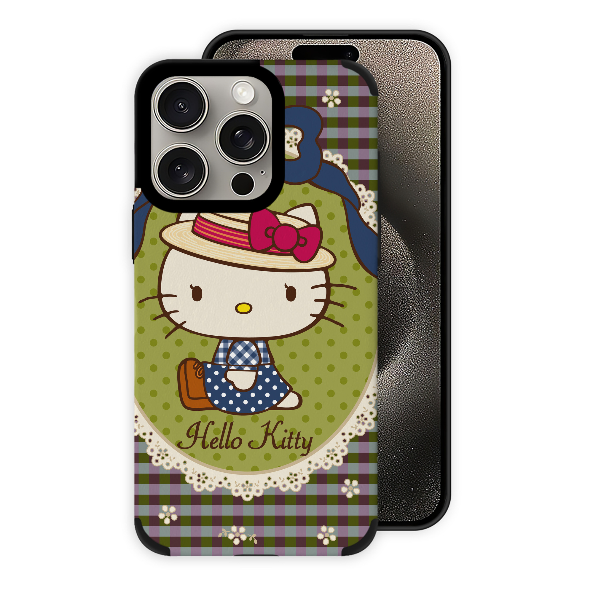 （画像用） Hello Kitty ハローキティ 【iPhone15ProMax対応】 PUレザー スマホケース 耐衝撃＆黄変防止