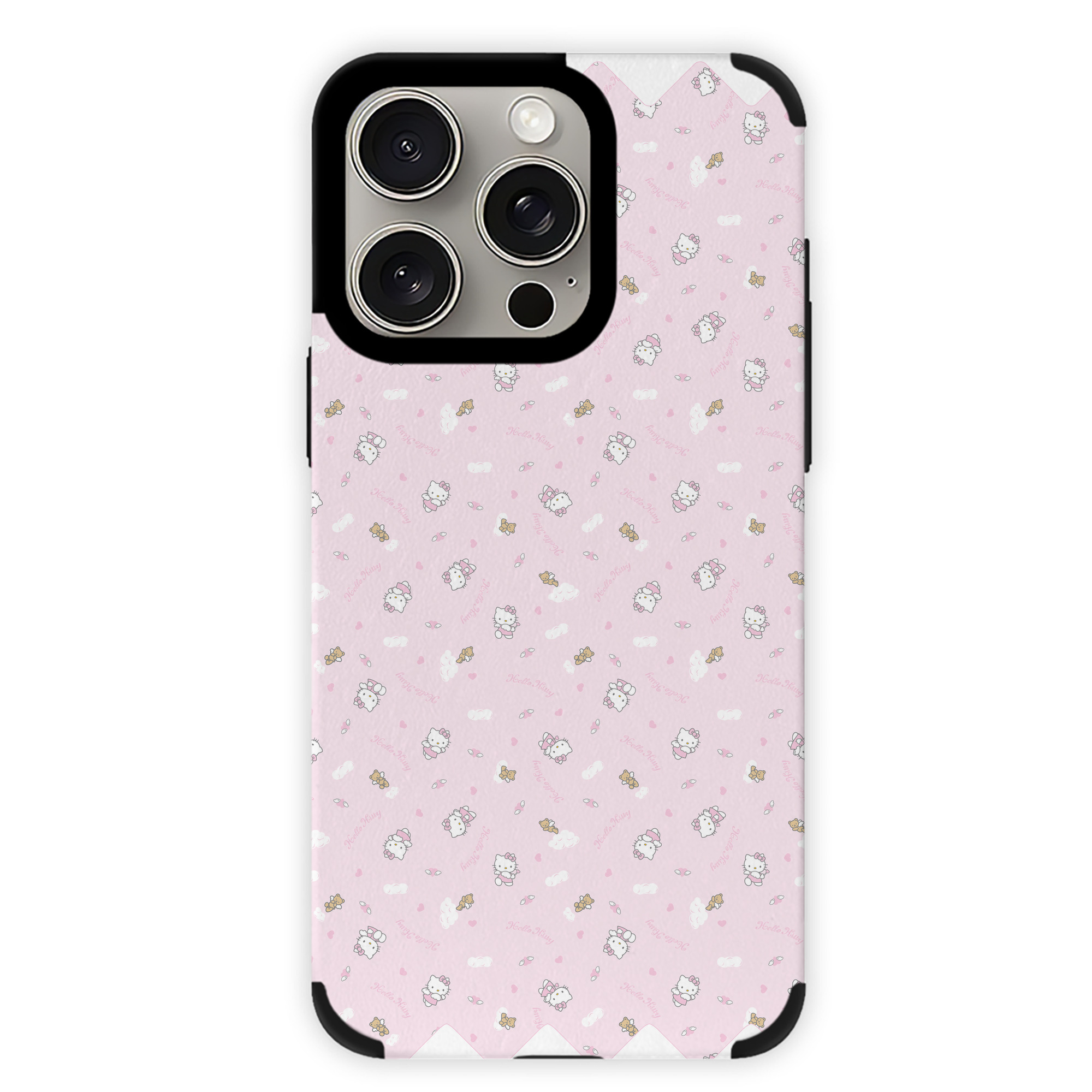 （画像用） Hello Kitty ハローキティ 【iPhone15ProMax対応】 PUレザー スマホケース 耐衝撃＆黄変防止
