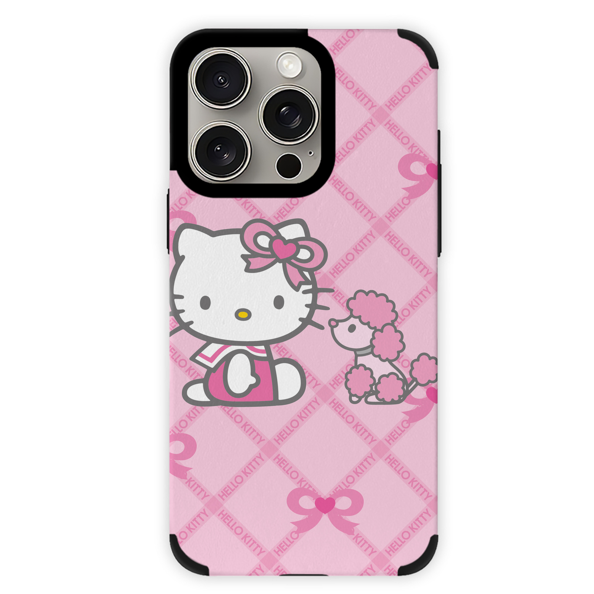 （画像用） Hello Kitty ハローキティ 【iPhone15ProMax対応】 PUレザー スマホケース 耐衝撃＆黄変防止