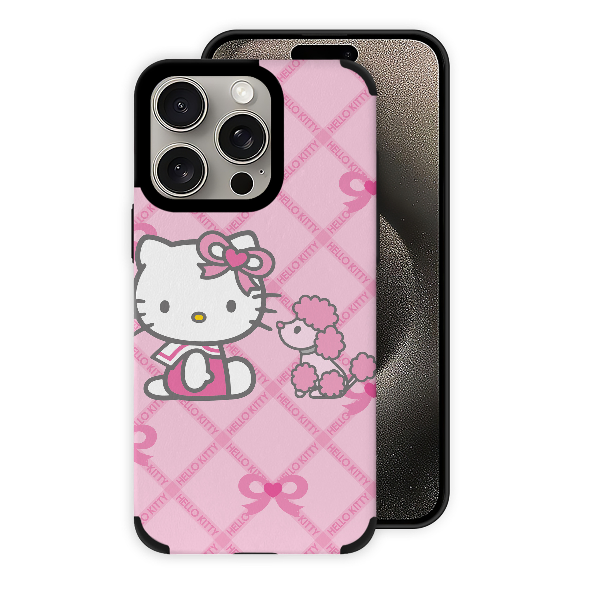 （画像用） Hello Kitty ハローキティ 【iPhone15ProMax対応】 PUレザー スマホケース 耐衝撃＆黄変防止