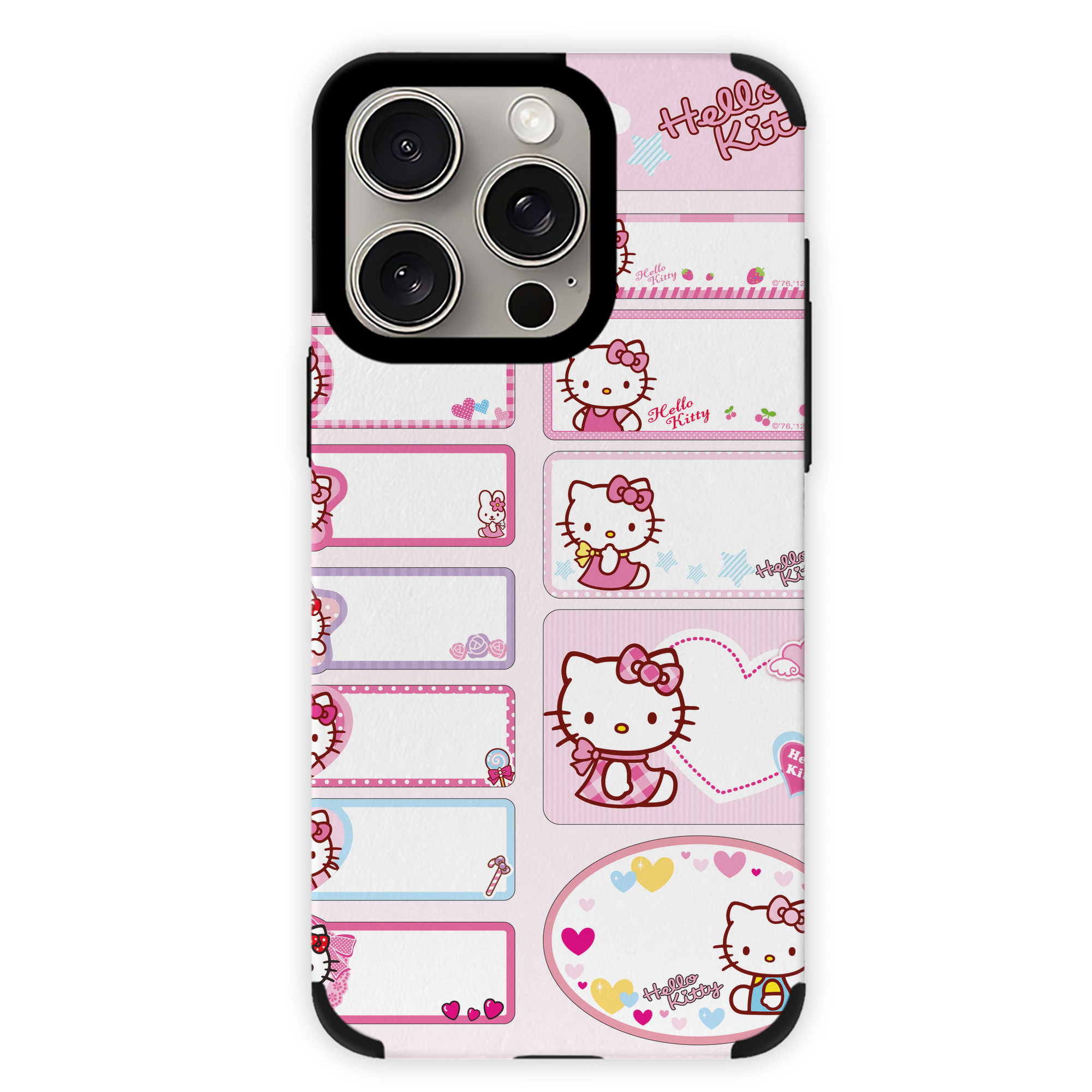 （画像用） Hello Kitty ハローキティ 【iPhone15ProMax対応】 PUレザー スマホケース 耐衝撃＆黄変防止