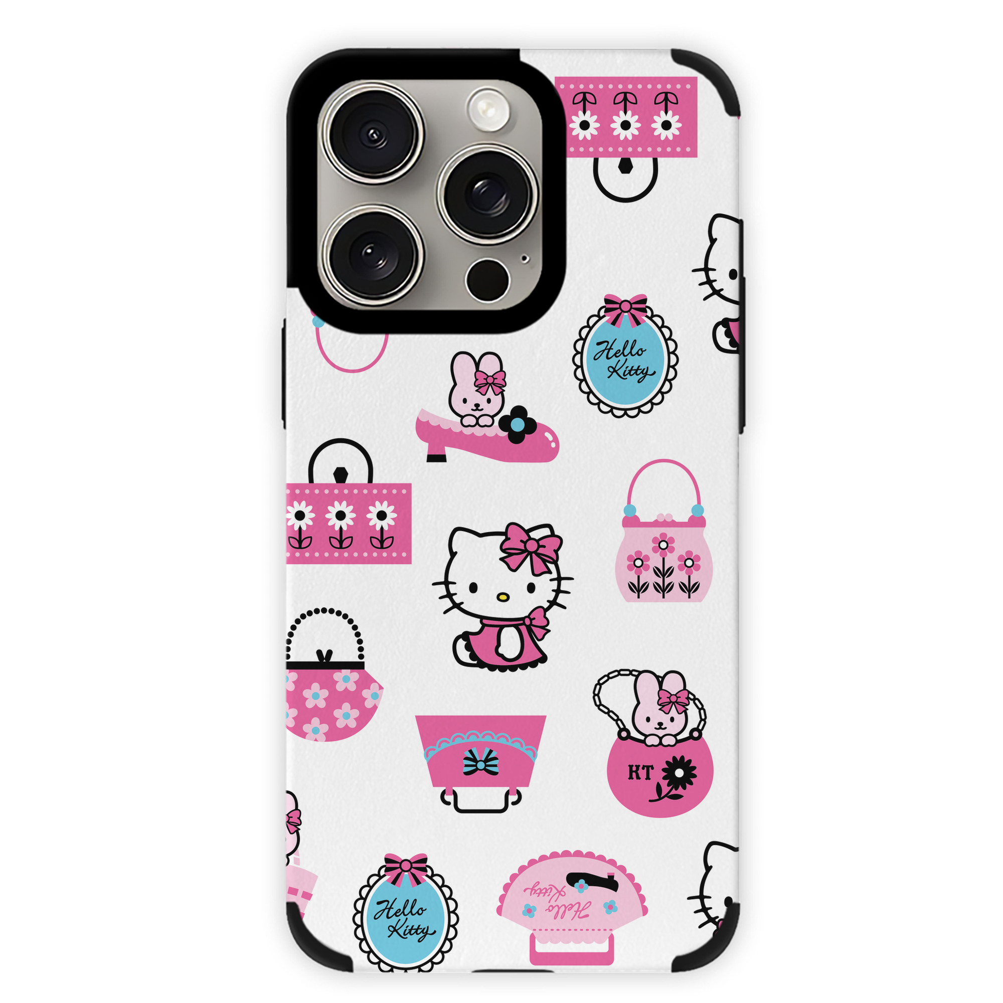 （画像用） Hello Kitty ハローキティ 【iPhone15ProMax対応】 PUレザー スマホケース 耐衝撃＆黄変防止