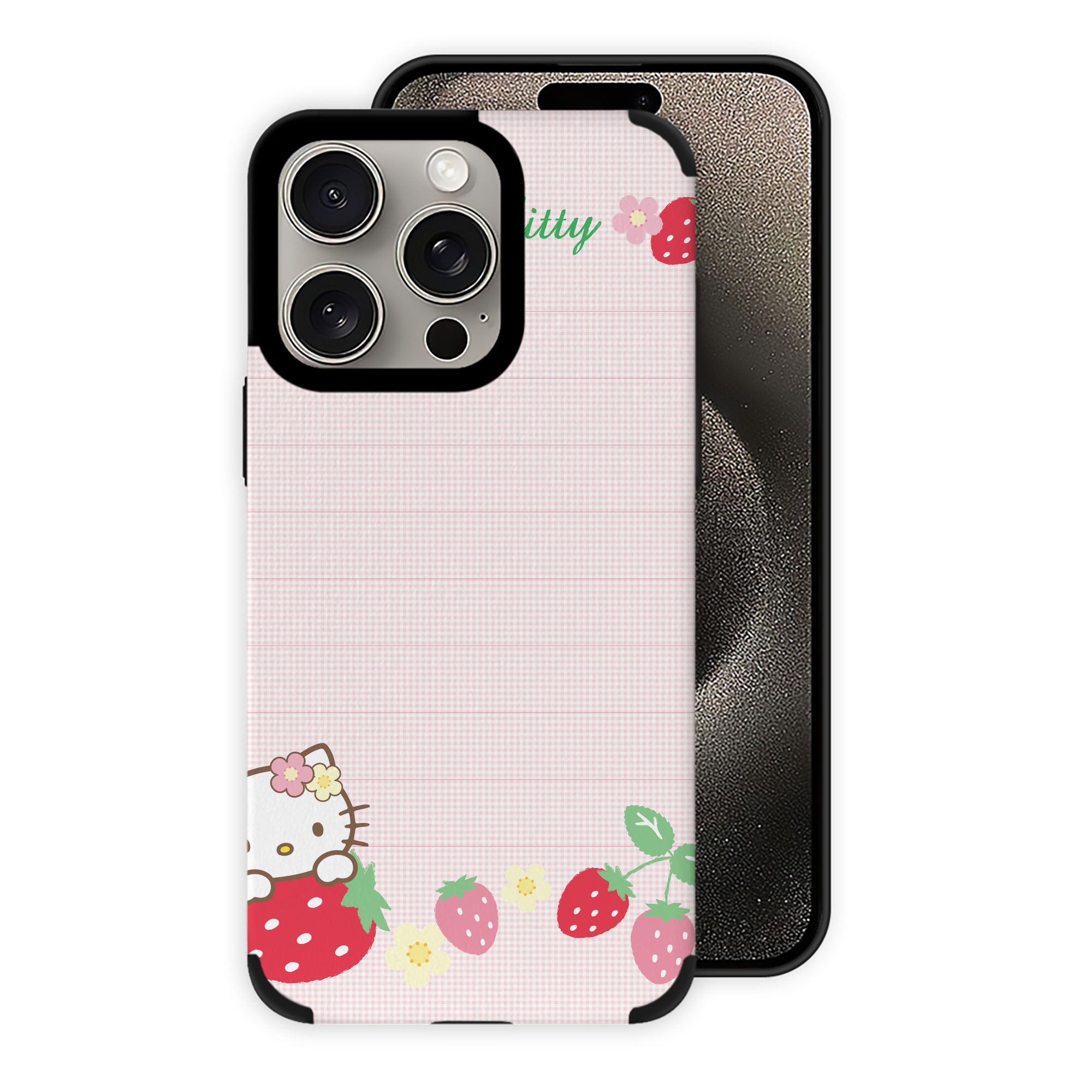 （画像用） Hello Kitty ハローキティ 【iPhone15ProMax対応】 PUレザー スマホケース 耐衝撃＆黄変防止