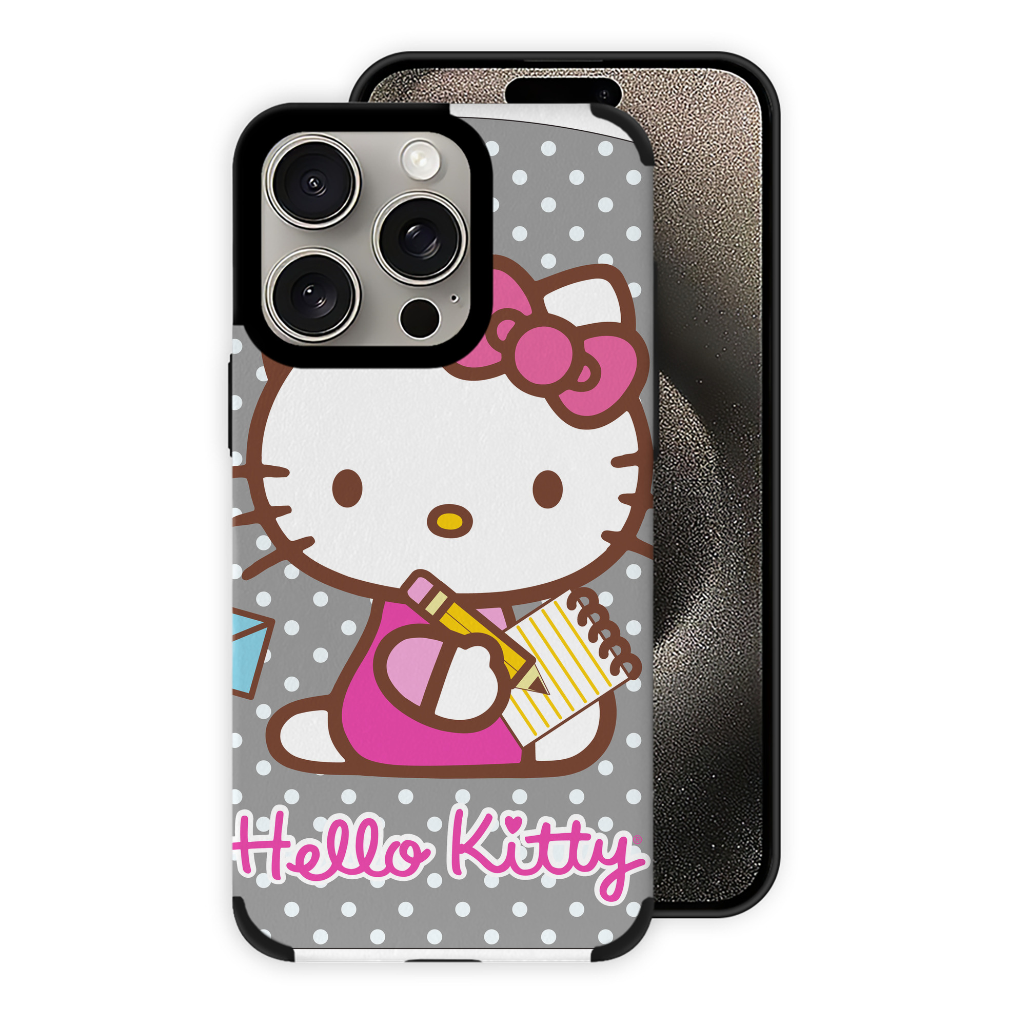 （画像用） Hello Kitty ハローキティ 【iPhone15ProMax対応】 PUレザー スマホケース 耐衝撃＆黄変防止