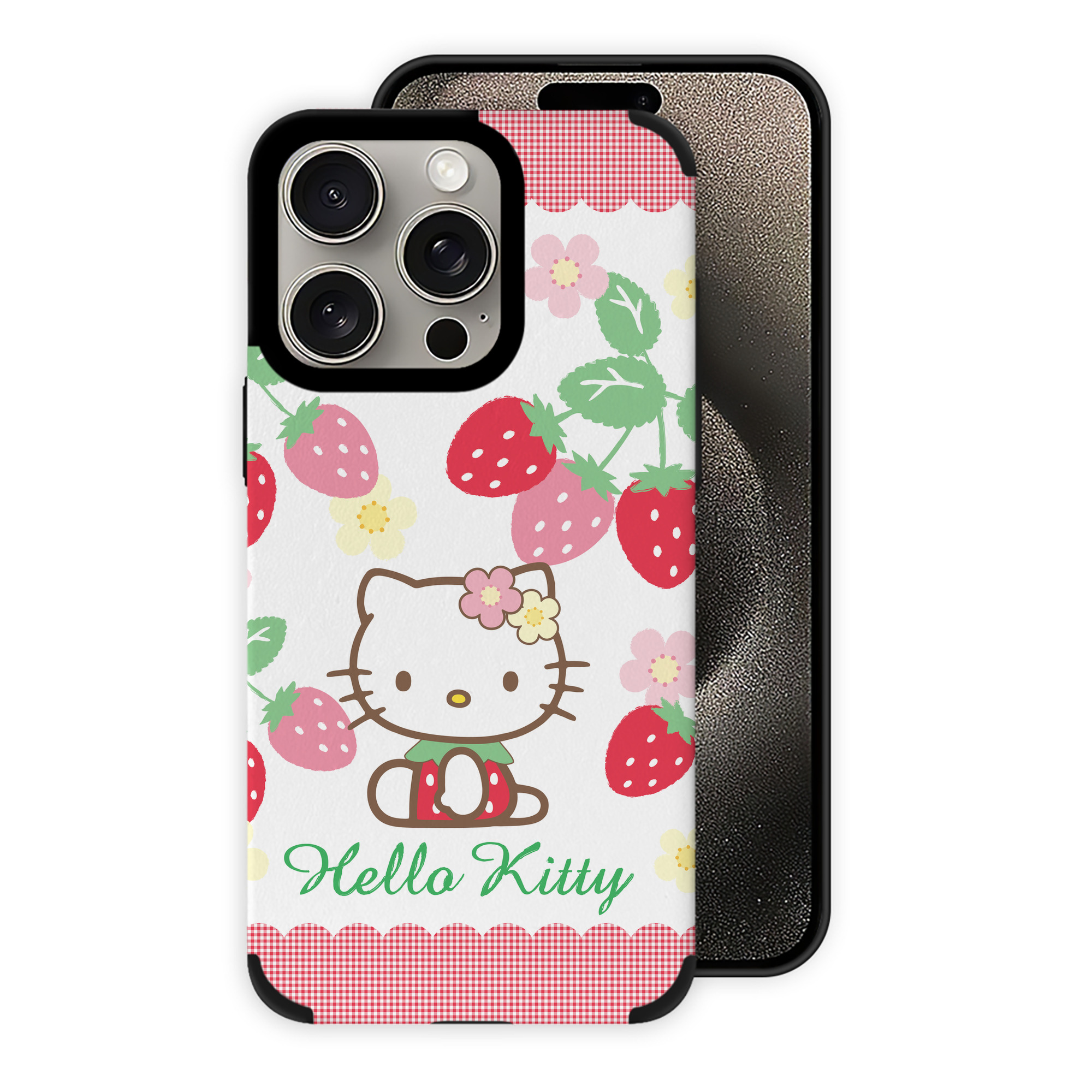 （画像用） Hello Kitty ハローキティ 【iPhone15ProMax対応】 PUレザー スマホケース 耐衝撃＆黄変防止