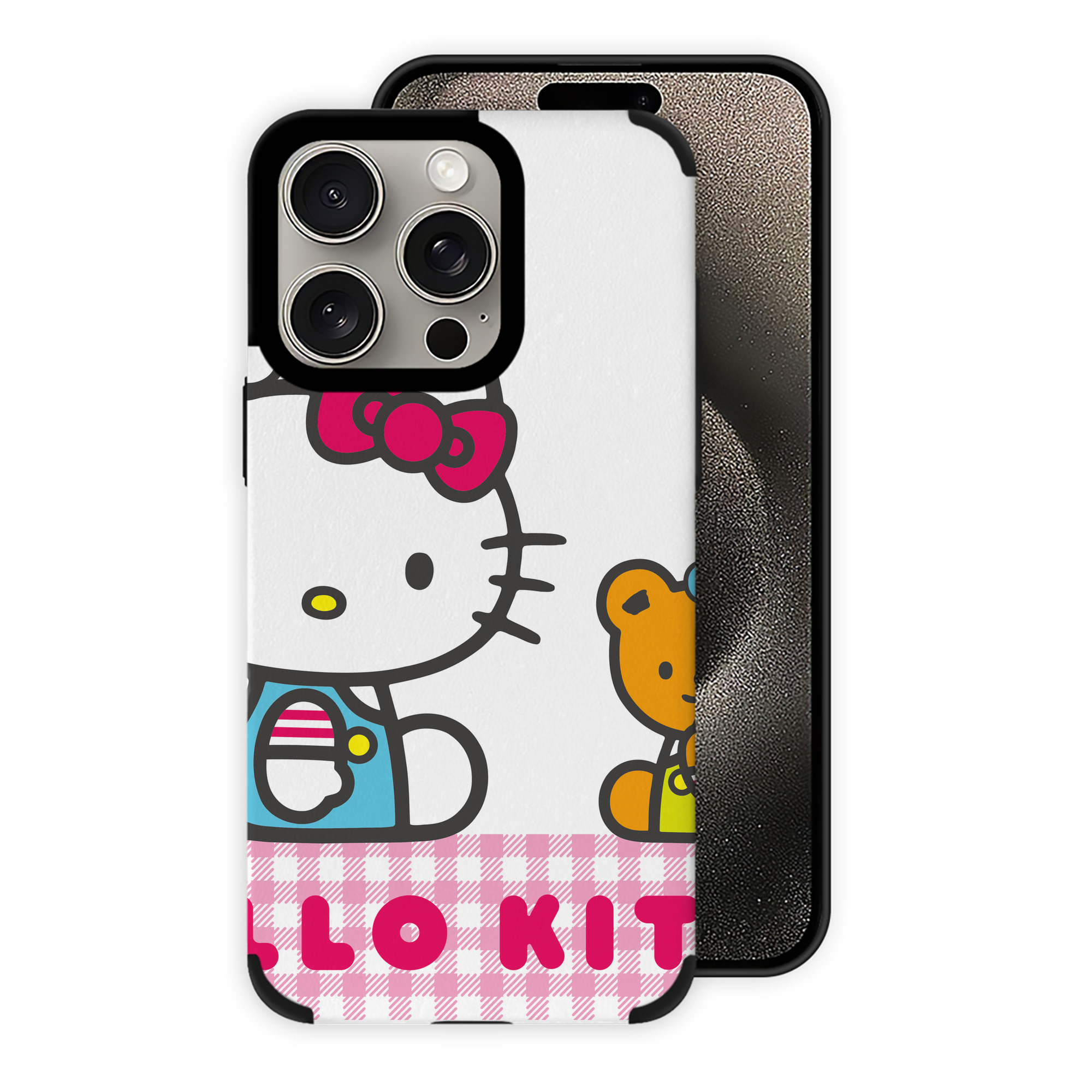 （画像用） Hello Kitty ハローキティ 【iPhone15ProMax対応】 PUレザー スマホケース 耐衝撃＆黄変防止