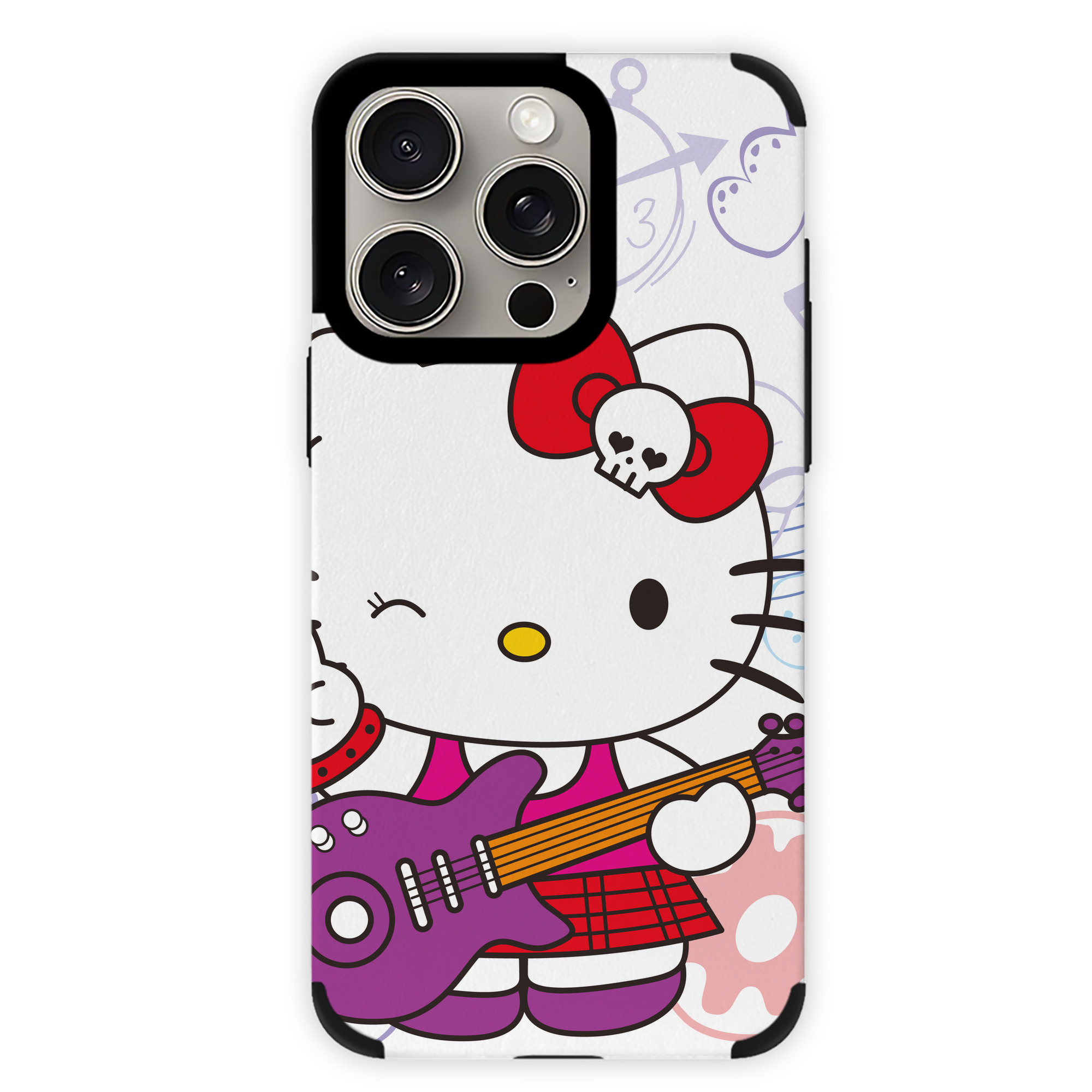 （画像用） Hello Kitty ハローキティ 【iPhone15ProMax対応】 PUレザー スマホケース 耐衝撃＆黄変防止