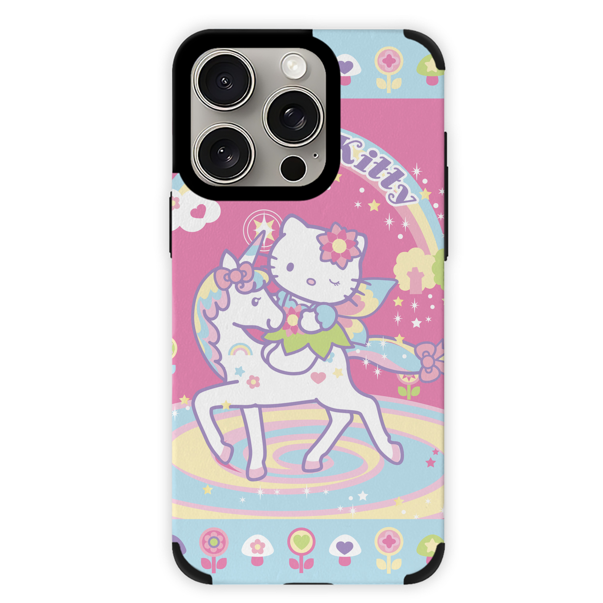（画像用） Hello Kitty ハローキティ 【iPhone15ProMax対応】 PUレザー スマホケース 耐衝撃＆黄変防止