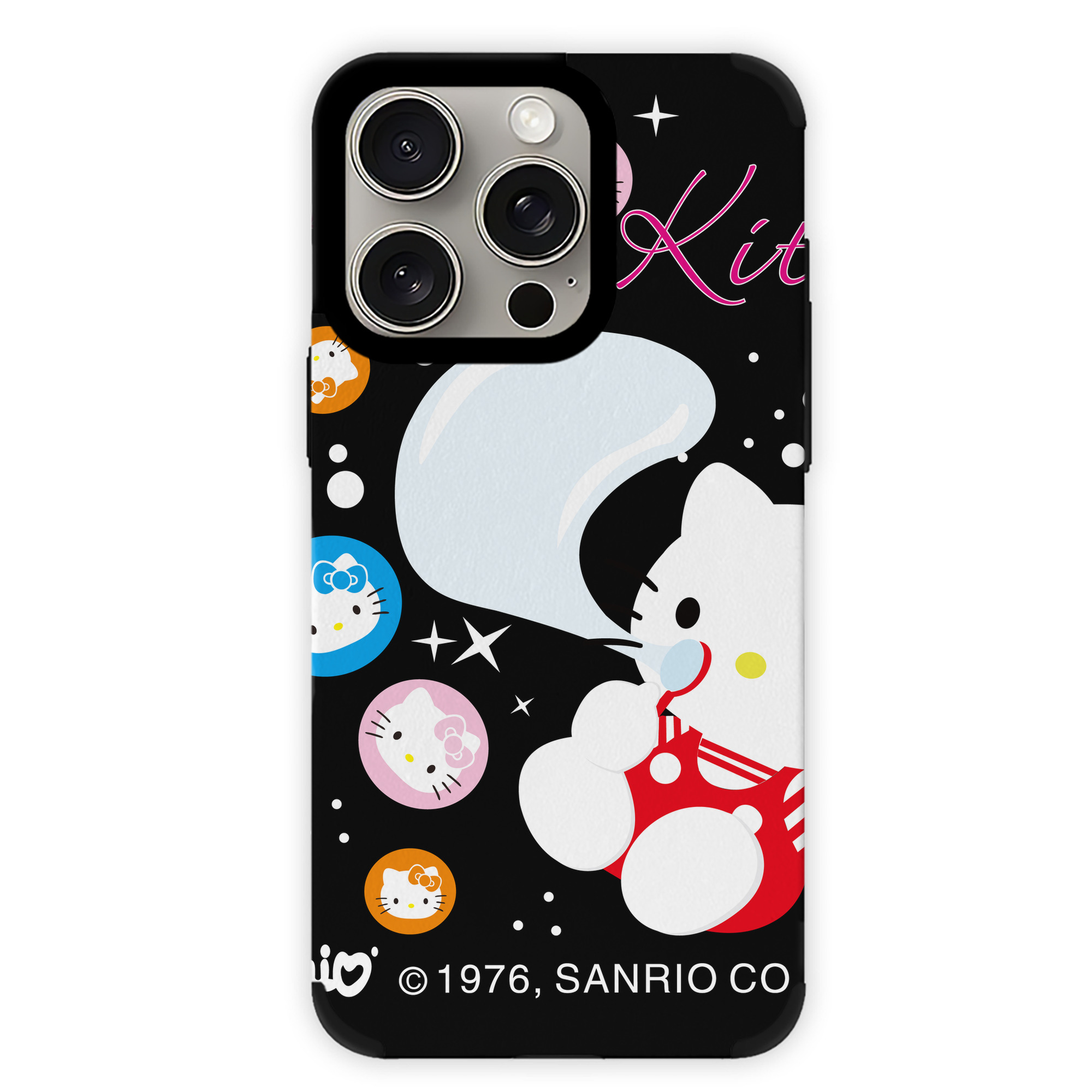 （画像用） Hello Kitty ハローキティ 【iPhone15ProMax対応】 PUレザー スマホケース 耐衝撃＆黄変防止