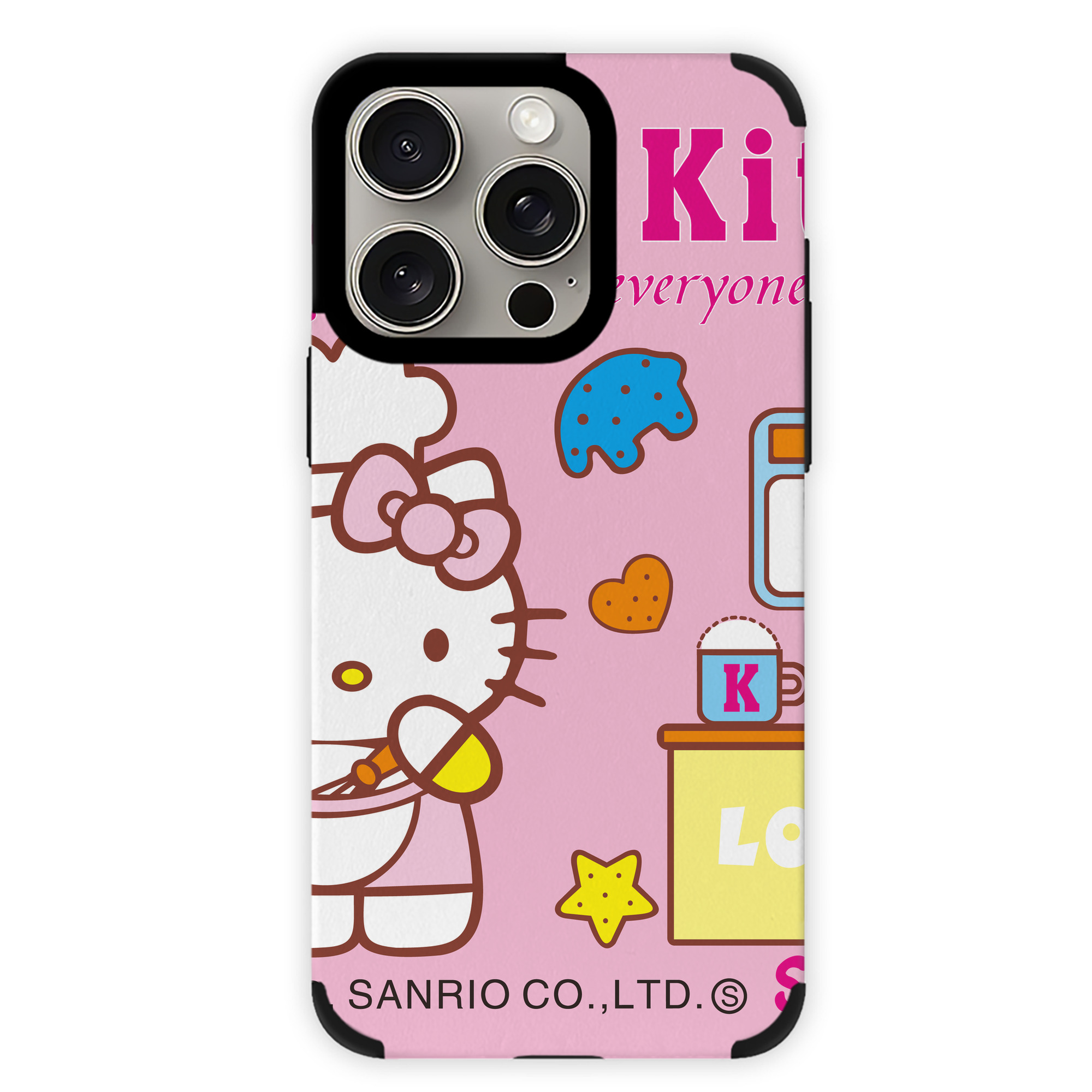 （画像用） Hello Kitty ハローキティ 【iPhone15ProMax対応】 PUレザー スマホケース 耐衝撃＆黄変防止