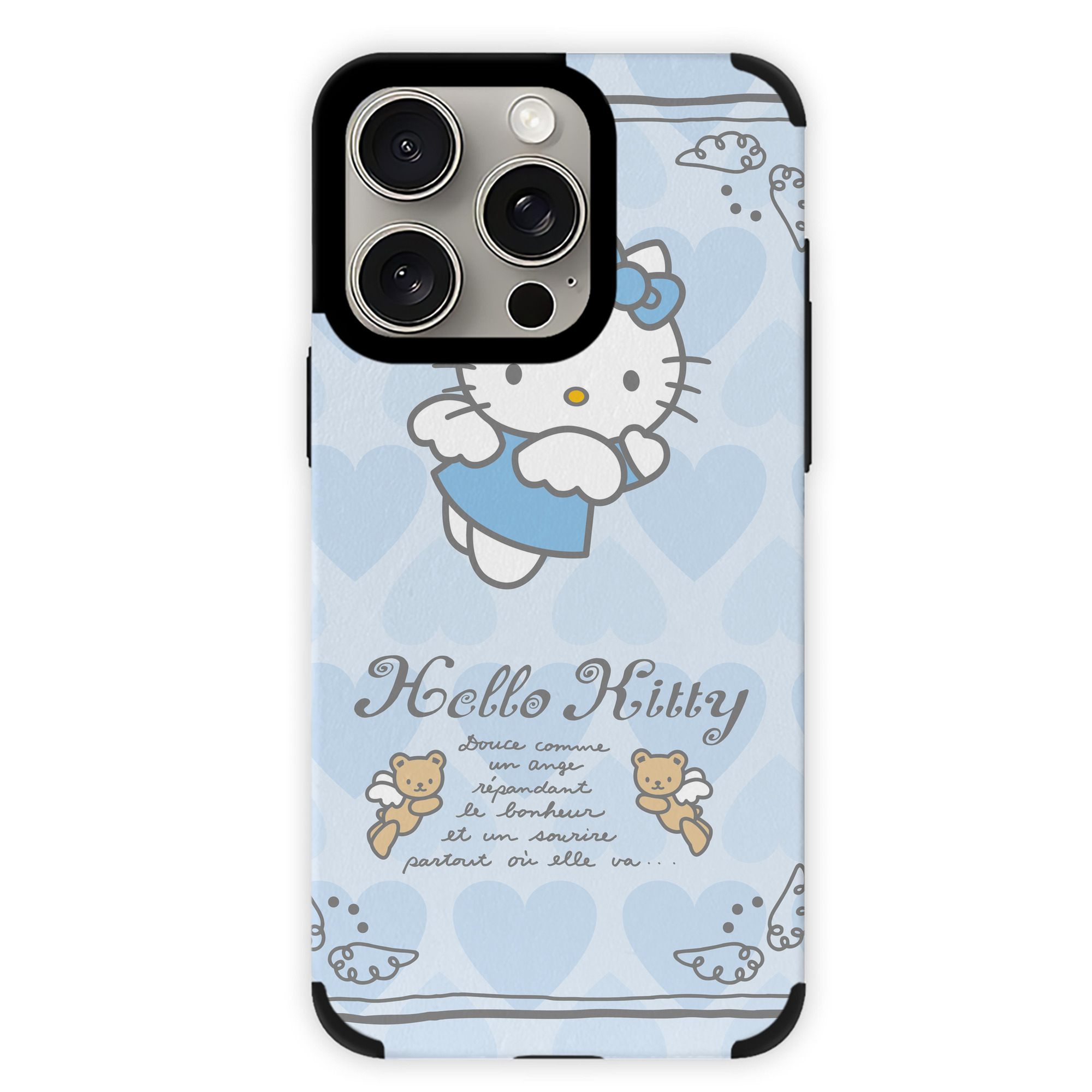 （画像用） Hello Kitty ハローキティ 【iPhone15ProMax対応】 PUレザー スマホケース 耐衝撃＆黄変防止