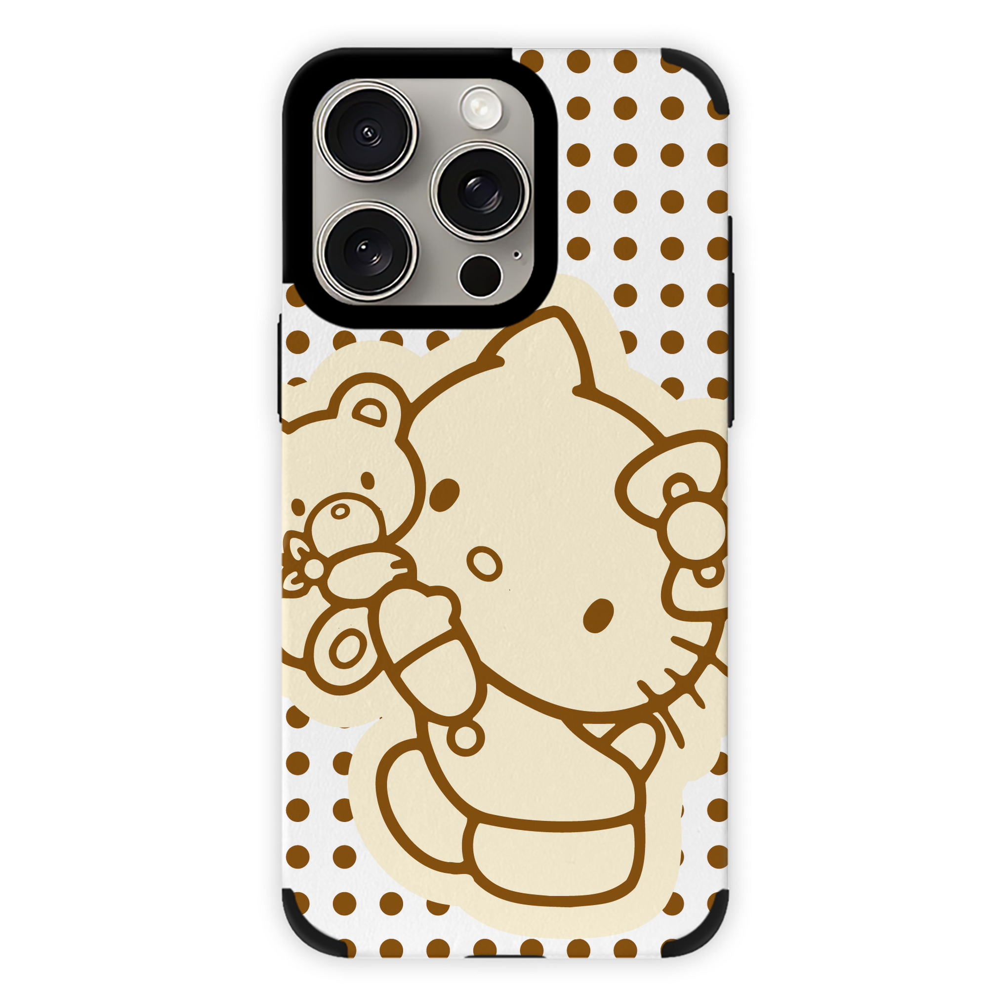 （画像用） Hello Kitty ハローキティ 【iPhone15ProMax対応】 PUレザー スマホケース 耐衝撃＆黄変防止