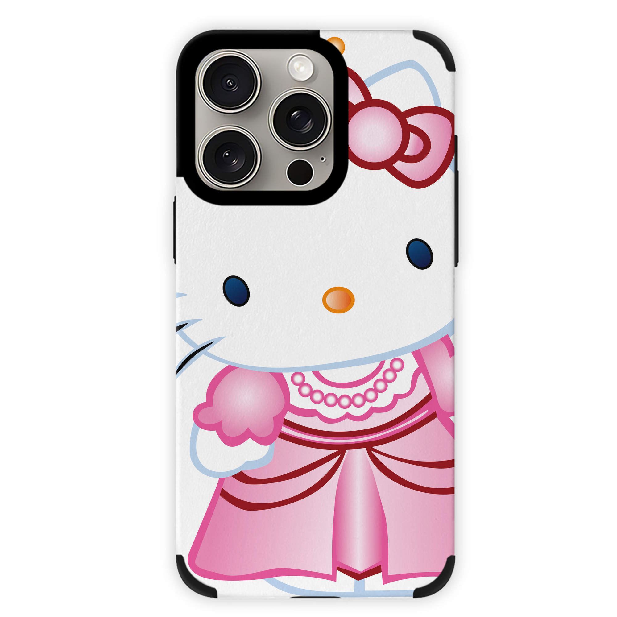 （画像用） Hello Kitty ハローキティ 【iPhone15ProMax対応】 PUレザー スマホケース 耐衝撃＆黄変防止