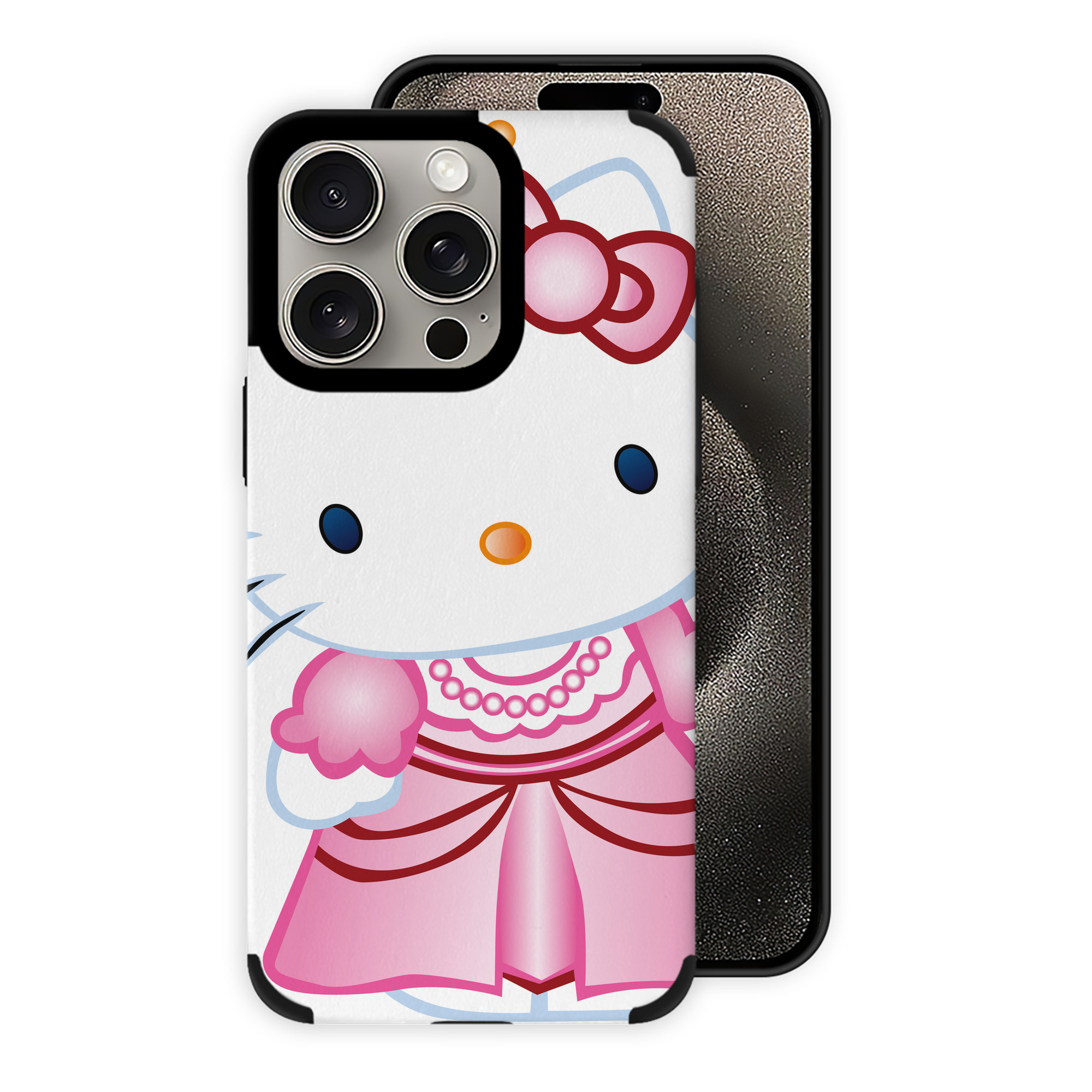 （画像用） Hello Kitty ハローキティ 【iPhone15ProMax対応】 PUレザー スマホケース 耐衝撃＆黄変防止