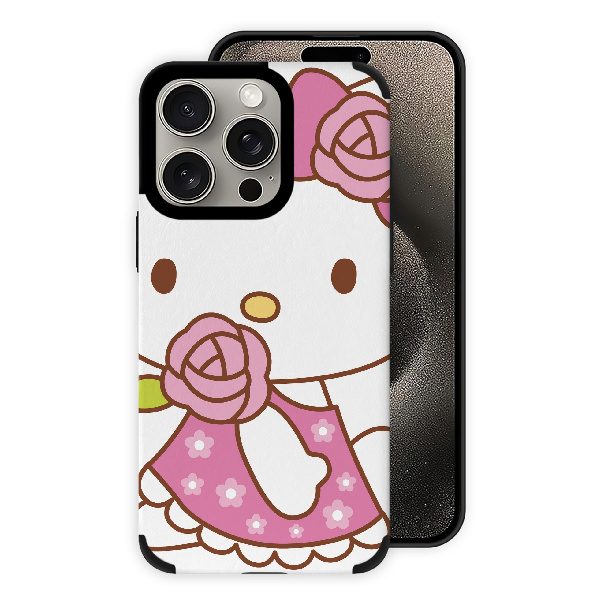 （画像用） Hello Kitty ハローキティ 【iPhone15ProMax対応】 PUレザー スマホケース 耐衝撃＆黄変防止