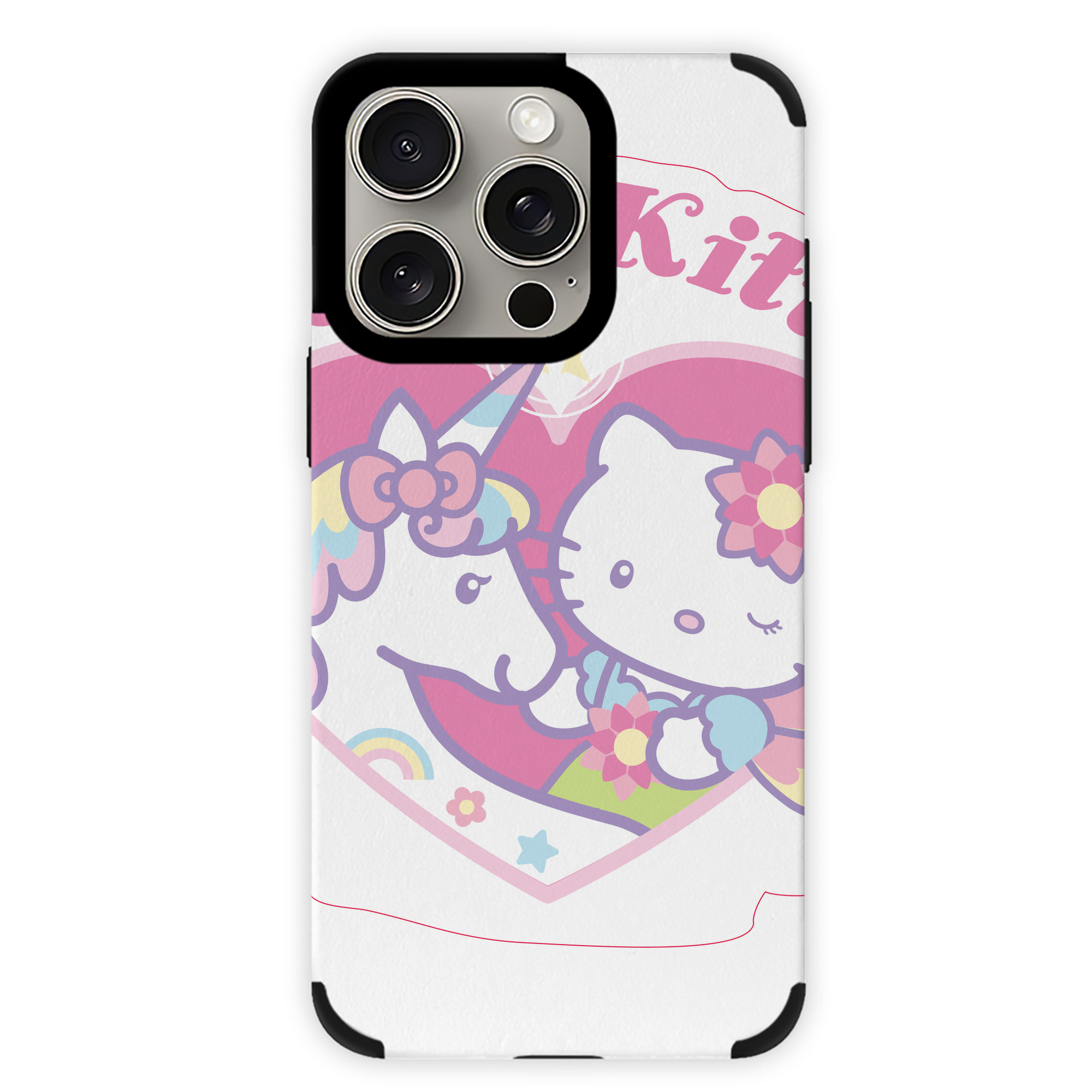 （画像用） Hello Kitty ハローキティ 【iPhone15ProMax対応】 PUレザー スマホケース 耐衝撃＆黄変防止