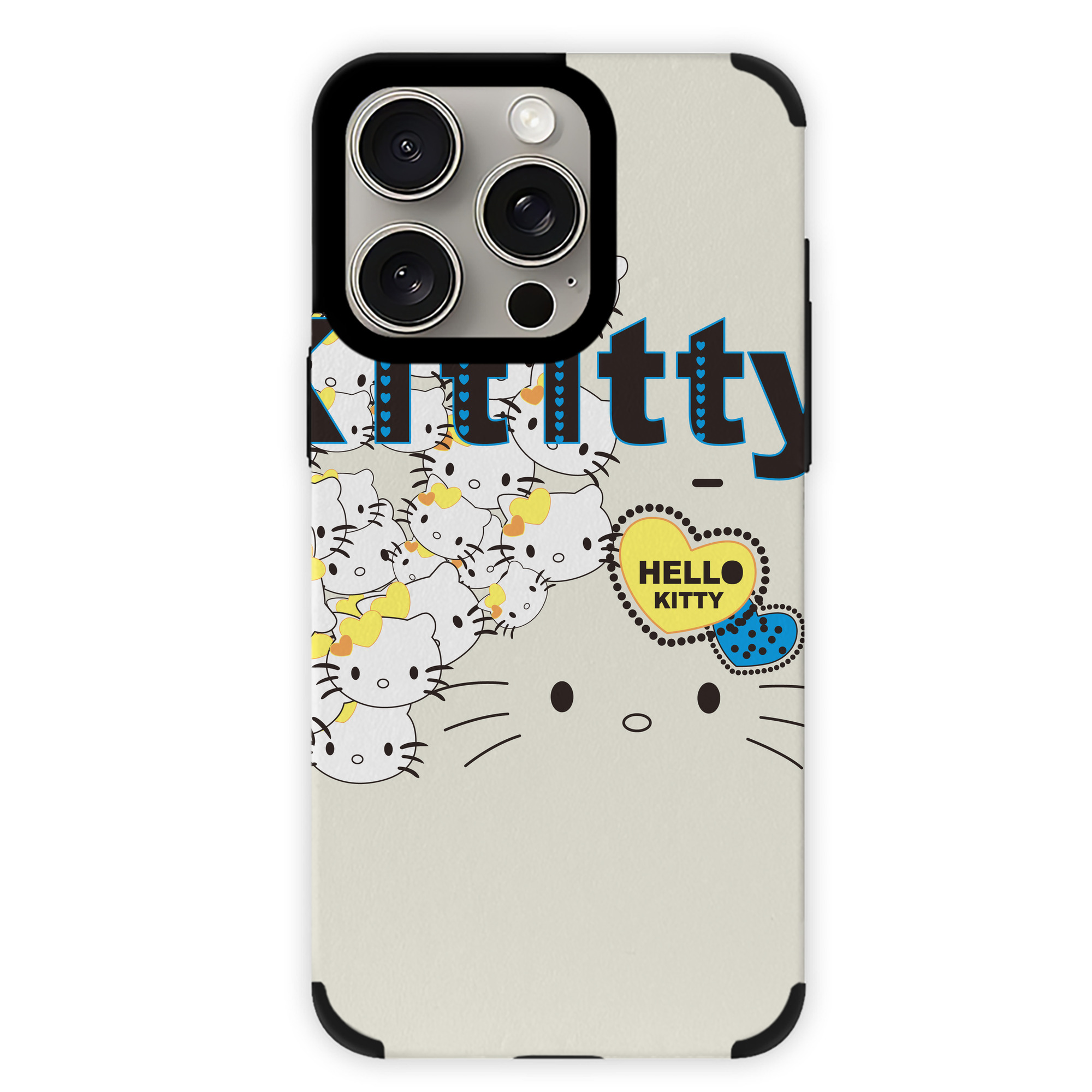 （画像用） Hello Kitty ハローキティ 【iPhone15ProMax対応】 PUレザー スマホケース 耐衝撃＆黄変防止
