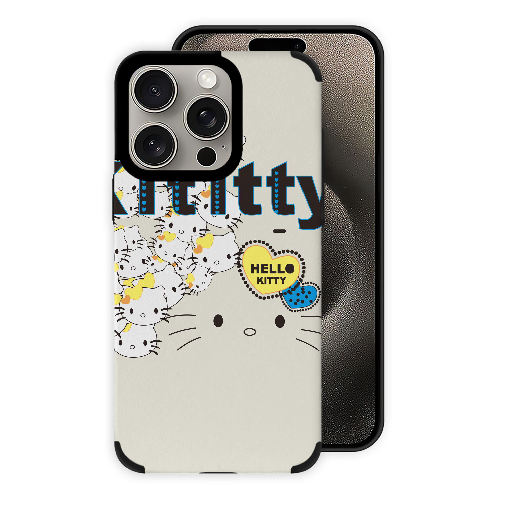 （画像用） Hello Kitty ハローキティ 【iPhone15ProMax対応】 PUレザー スマホケース 耐衝撃＆黄変防止