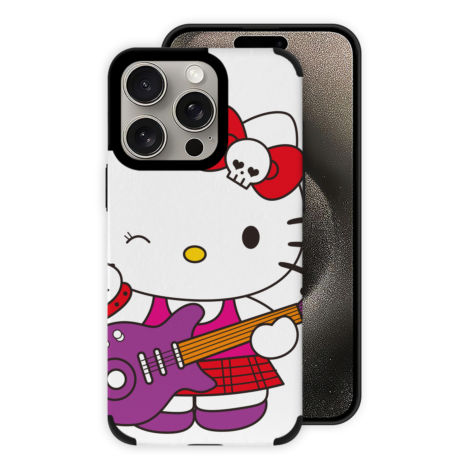 （画像用） Hello Kitty ハローキティ 【iPhone15ProMax対応】 PUレザー スマホケース 耐衝撃＆黄変防止