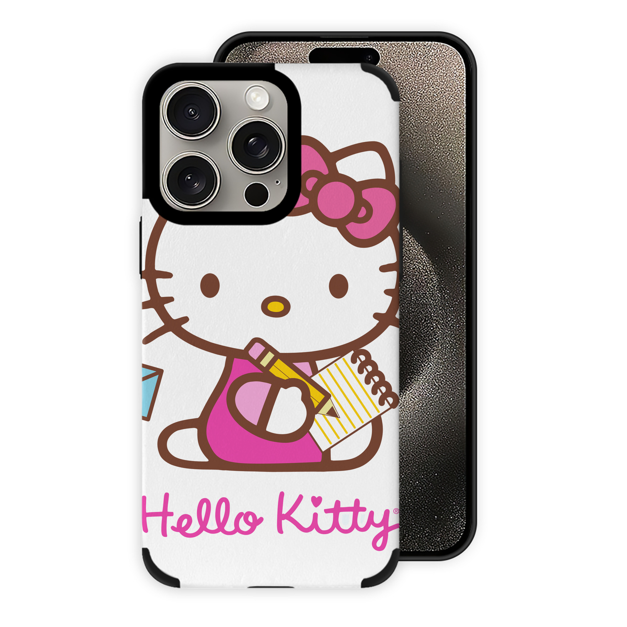 （画像用） Hello Kitty ハローキティ 【iPhone15ProMax対応】 PUレザー スマホケース 耐衝撃＆黄変防止