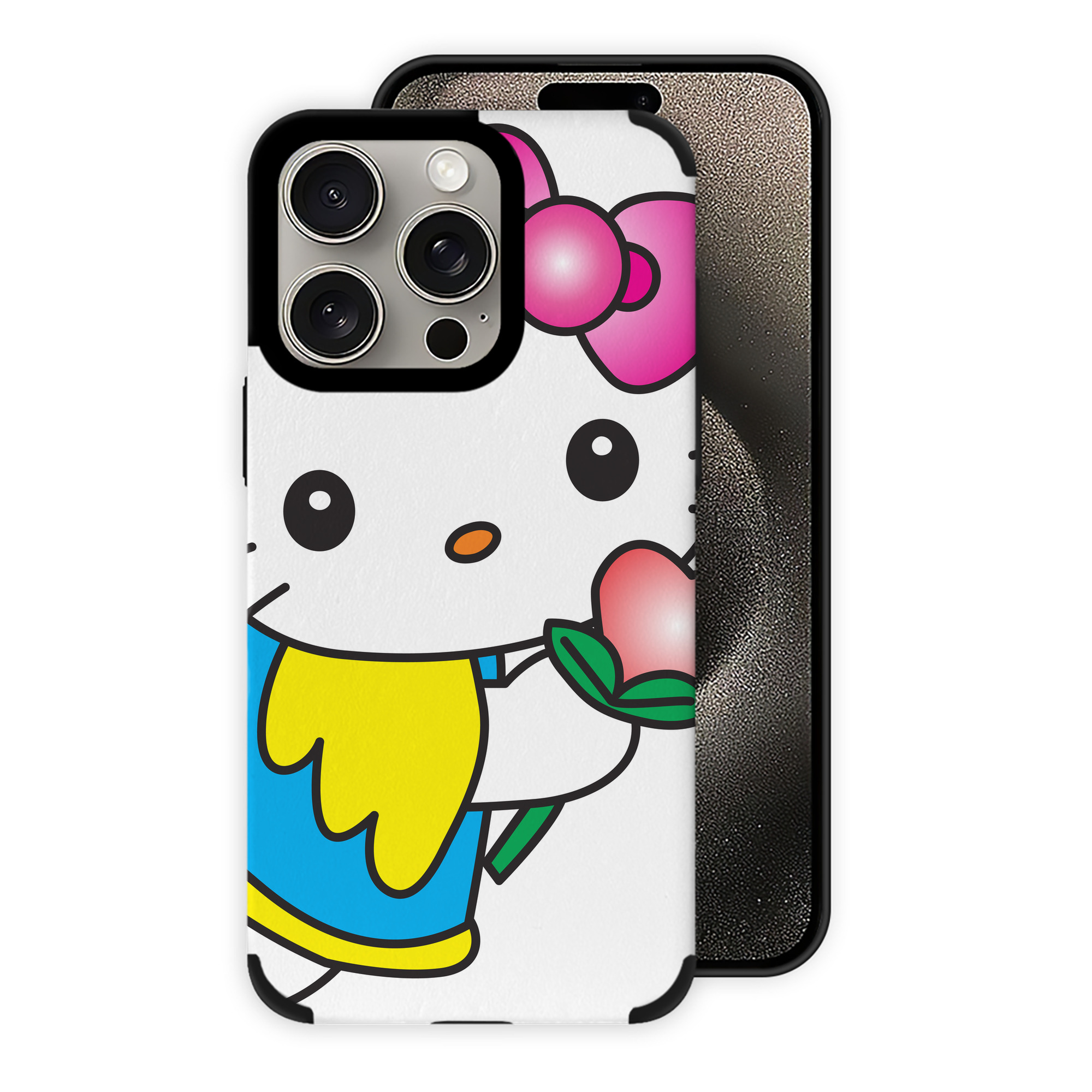 （画像用） Hello Kitty ハローキティ 【iPhone15ProMax対応】 PUレザー スマホケース 耐衝撃＆黄変防止