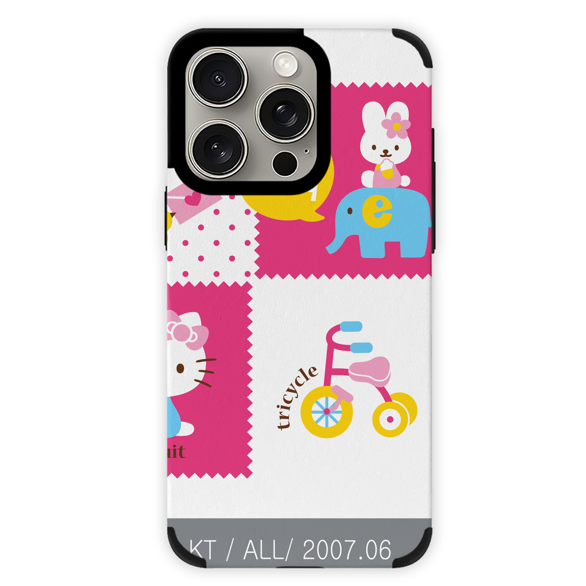 （画像用） Hello Kitty ハローキティ 【iPhone15ProMax対応】 PUレザー スマホケース 耐衝撃＆黄変防止