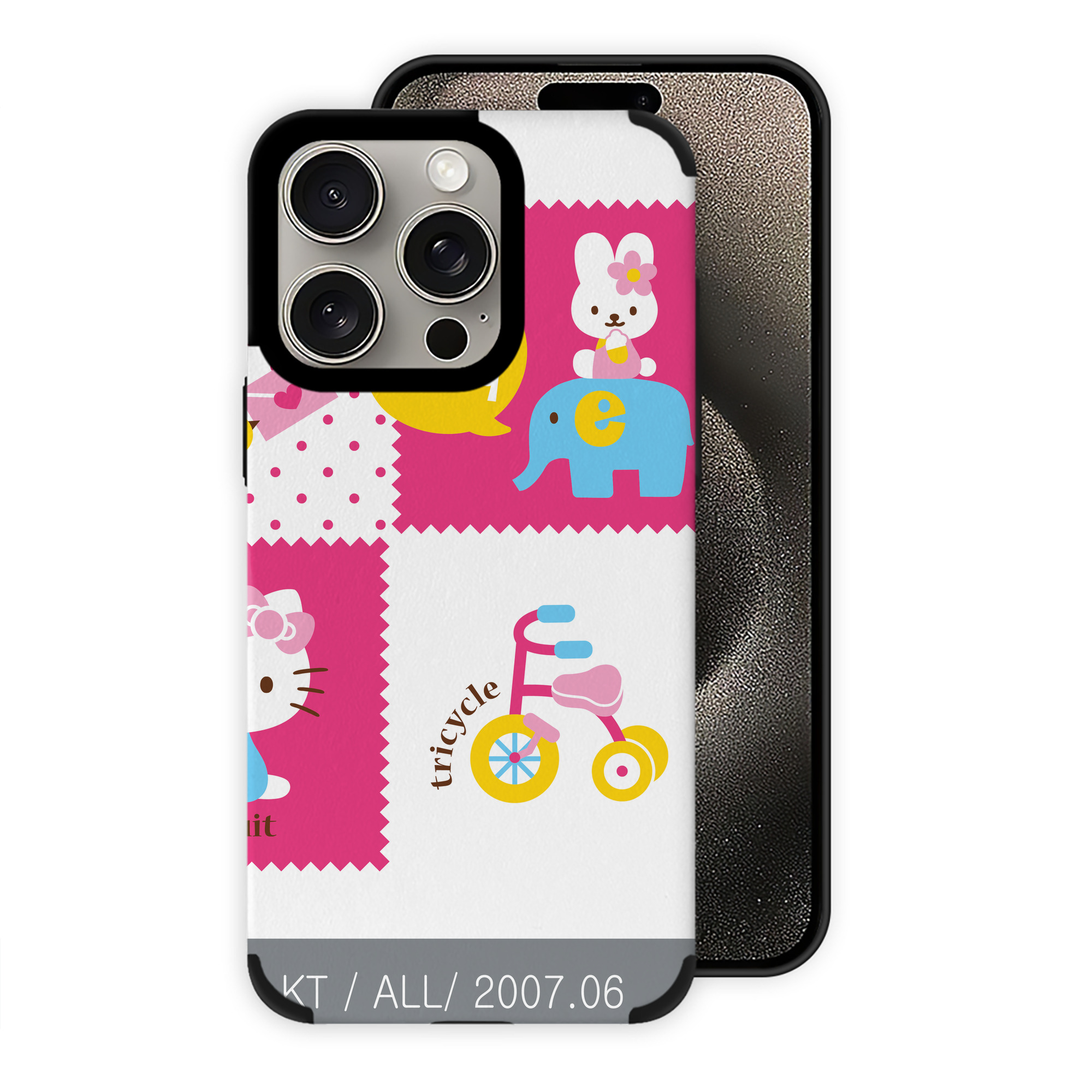 （画像用） Hello Kitty ハローキティ 【iPhone15ProMax対応】 PUレザー スマホケース 耐衝撃＆黄変防止