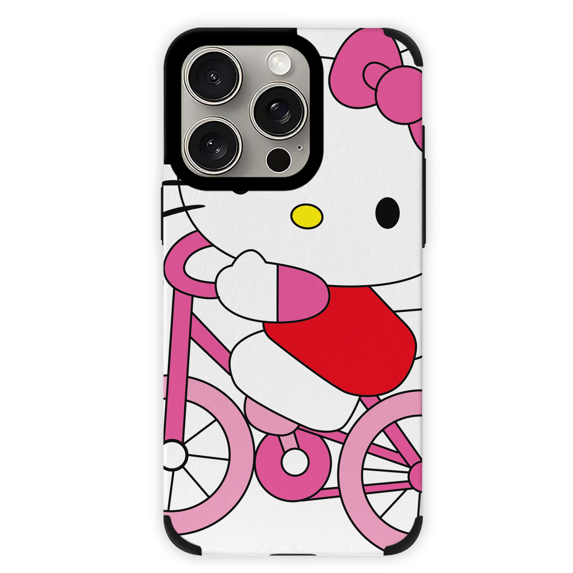 （画像用） Hello Kitty ハローキティ 【iPhone15ProMax対応】 PUレザー スマホケース 耐衝撃＆黄変防止