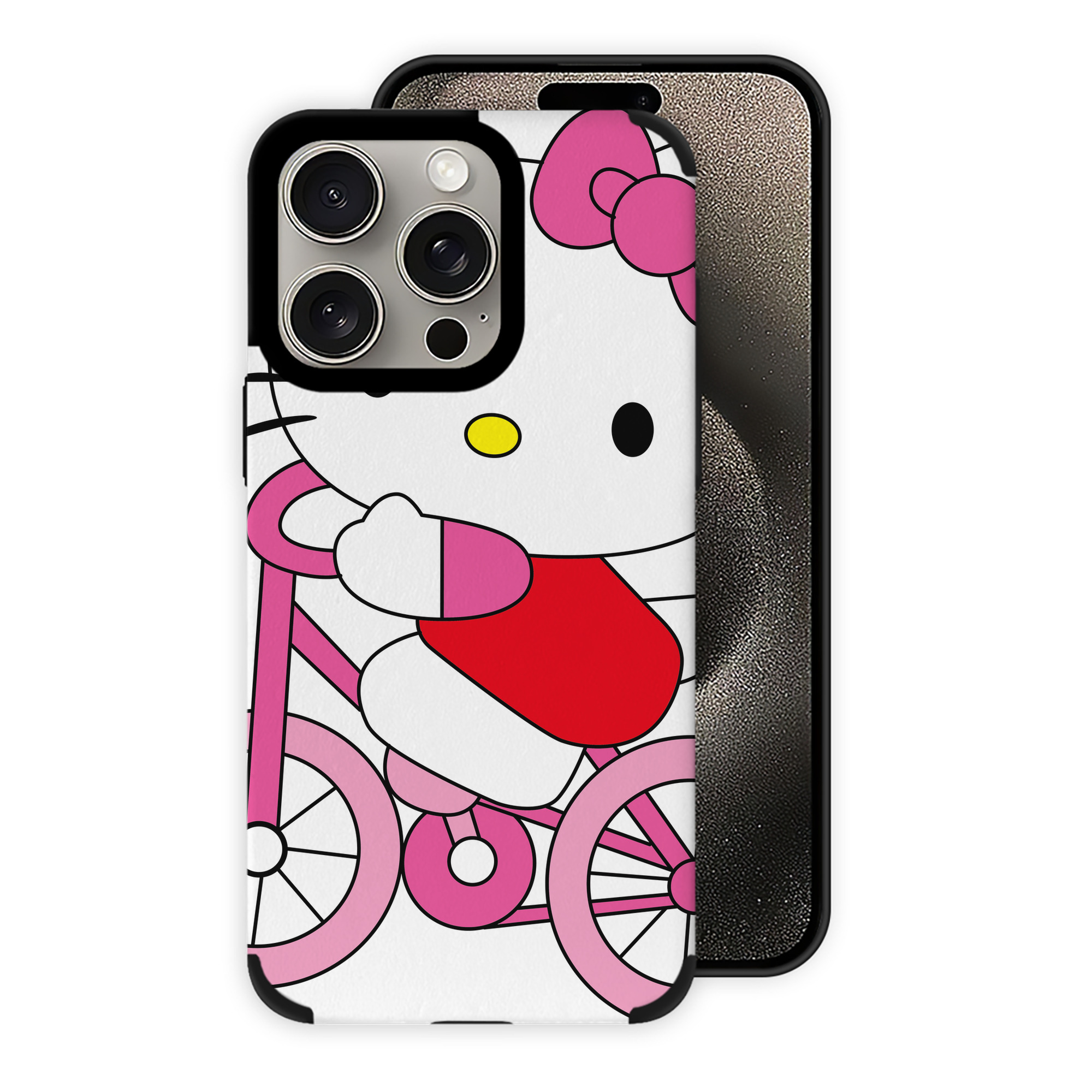 （画像用） Hello Kitty ハローキティ 【iPhone15ProMax対応】 PUレザー スマホケース 耐衝撃＆黄変防止